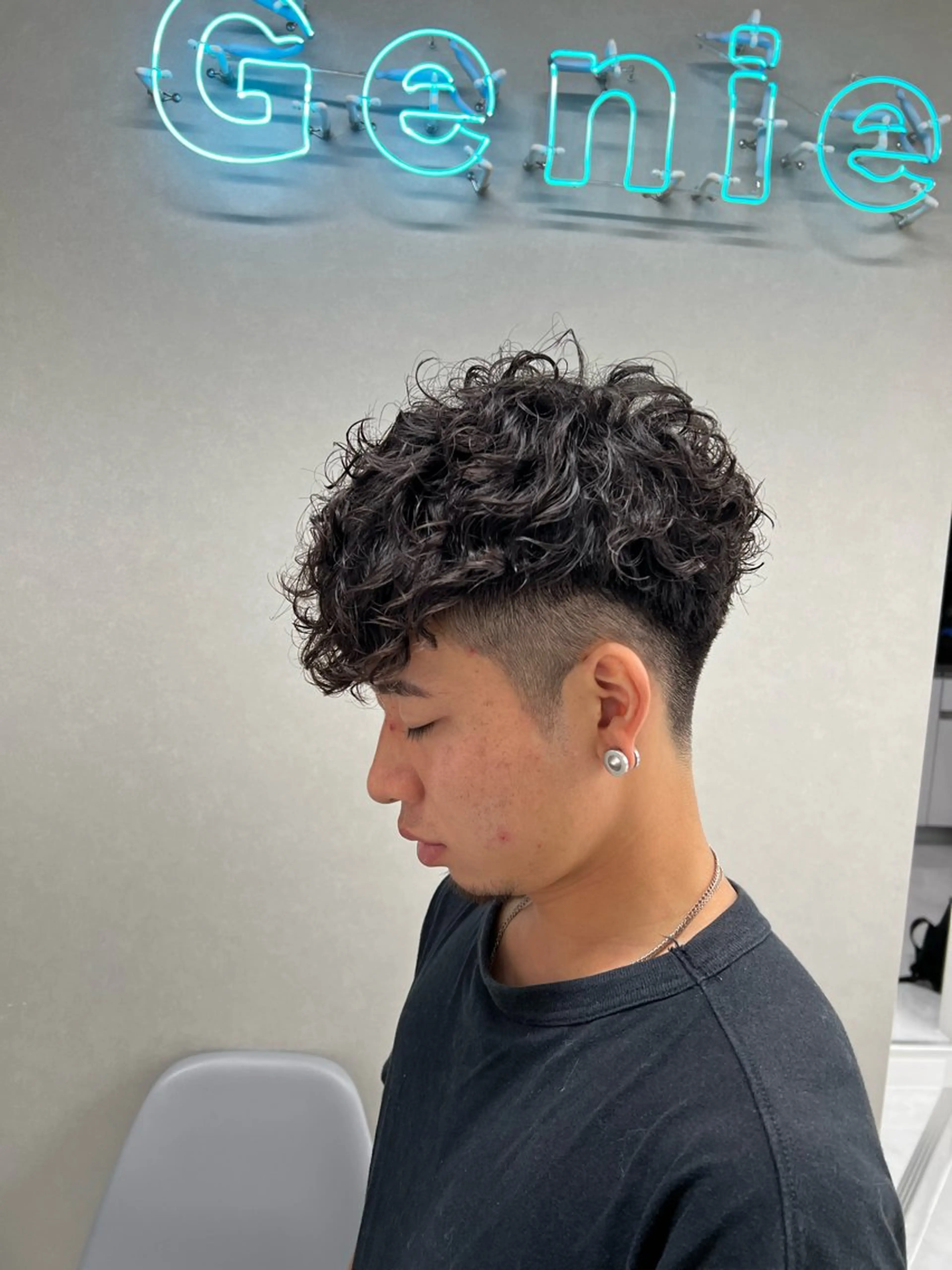 ショート パーマ メンズ カット パーマ トリートメント ヘアセット メンズパーマ名人 TAKUMAのヘアスタイル