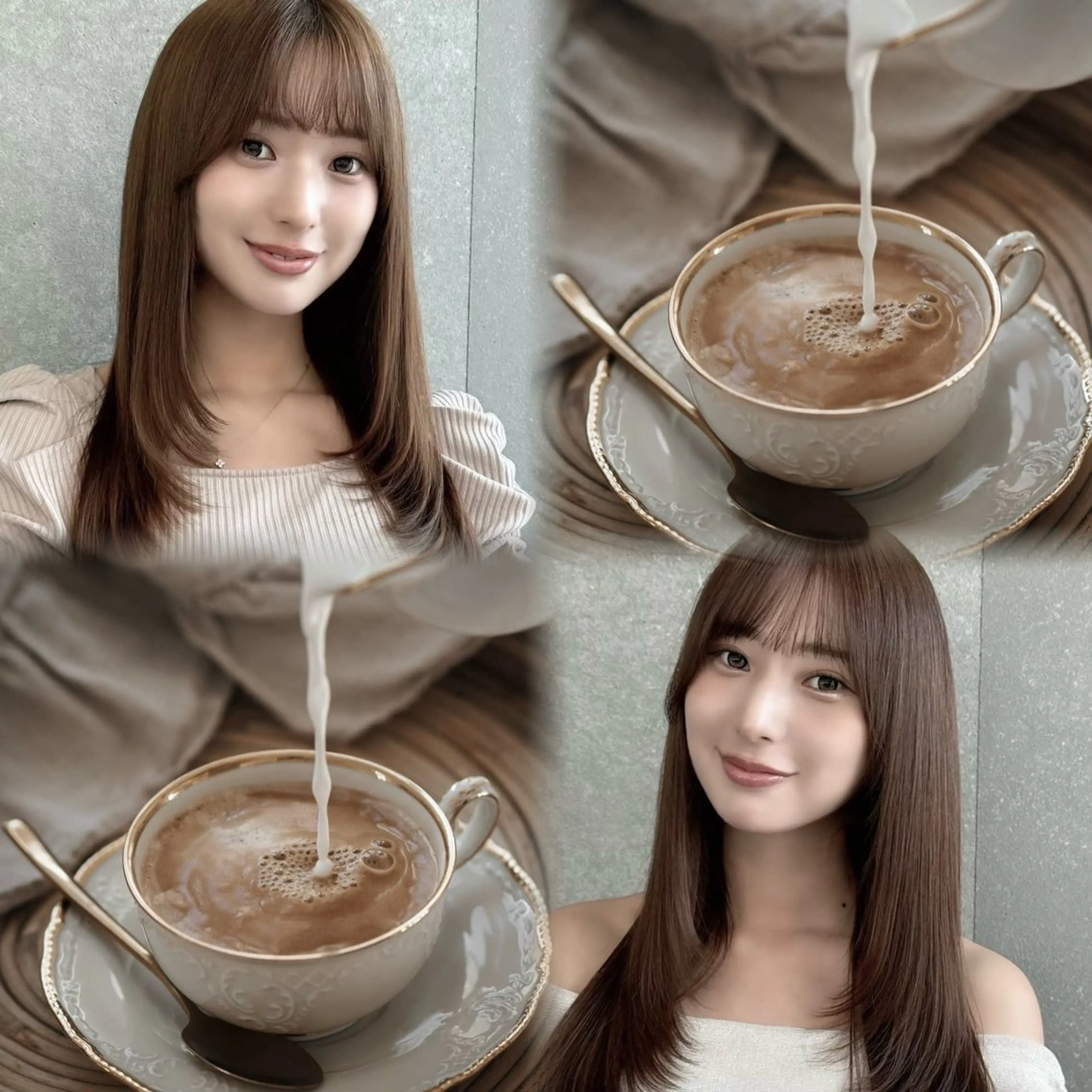 セミロング カラー ヘアカラー トリートメント 🎀琴菜🎀 カラーモデル募集中のヘアスタイル