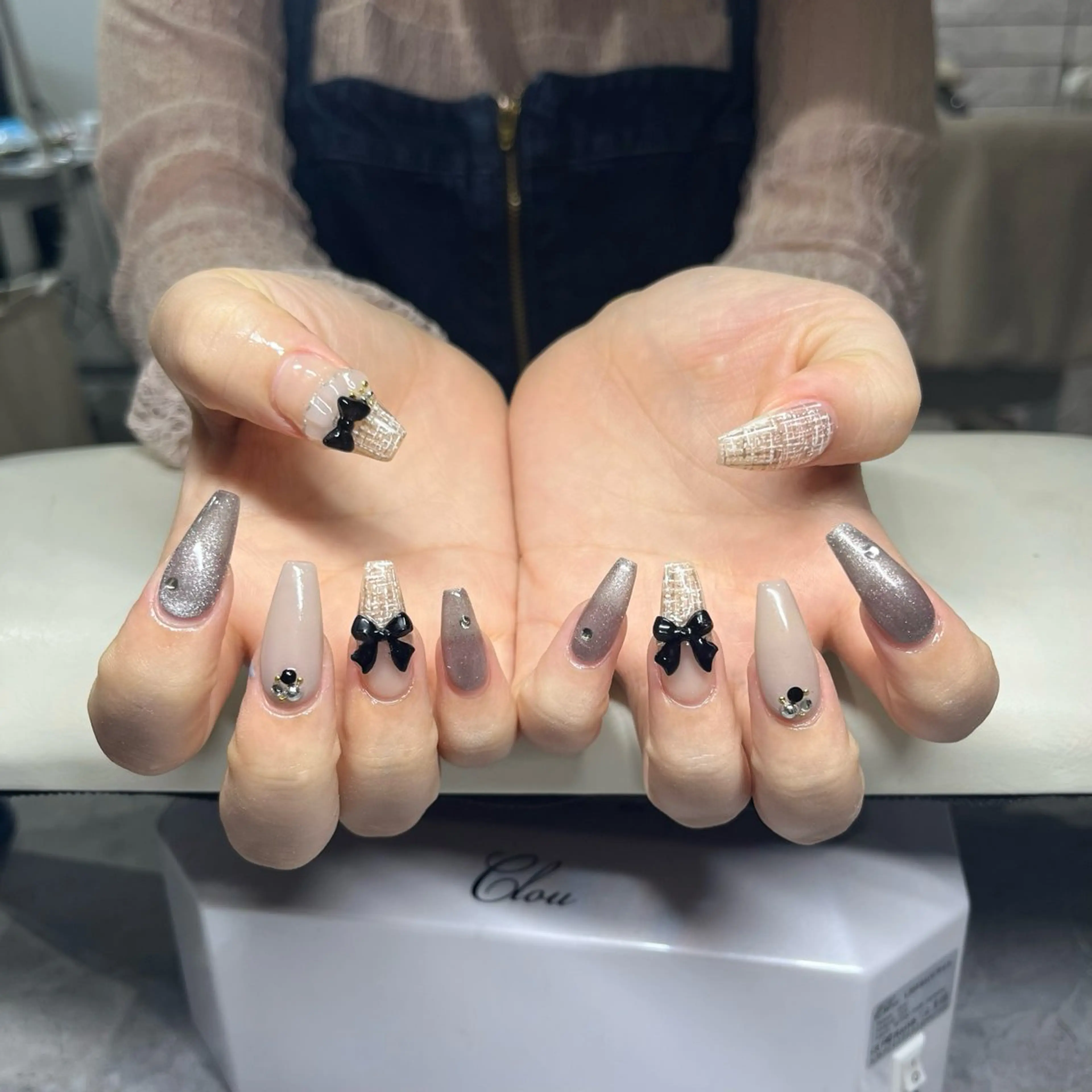 【✨❤️‍🔥ミニモ限定価格❤️‍🔥✨オフ無し】チップスカルプ１０本長さ出し~持ち込みデザインアート６本コース~の写真