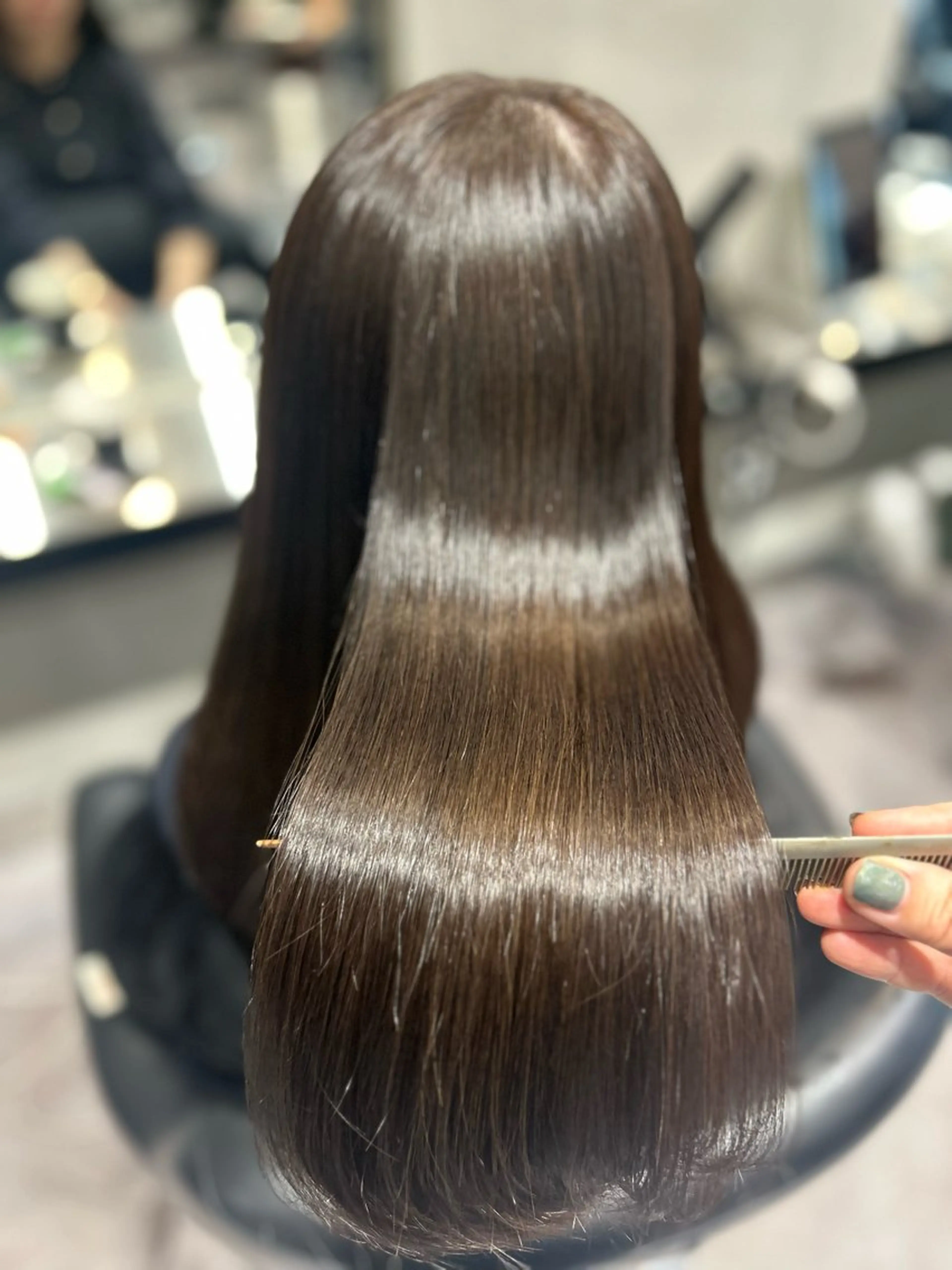 ミディアム カラー ベージュカラー ヌーディベージュ 🌈ウルトワ水素 髪質改善naru🌈のヘアスタイル