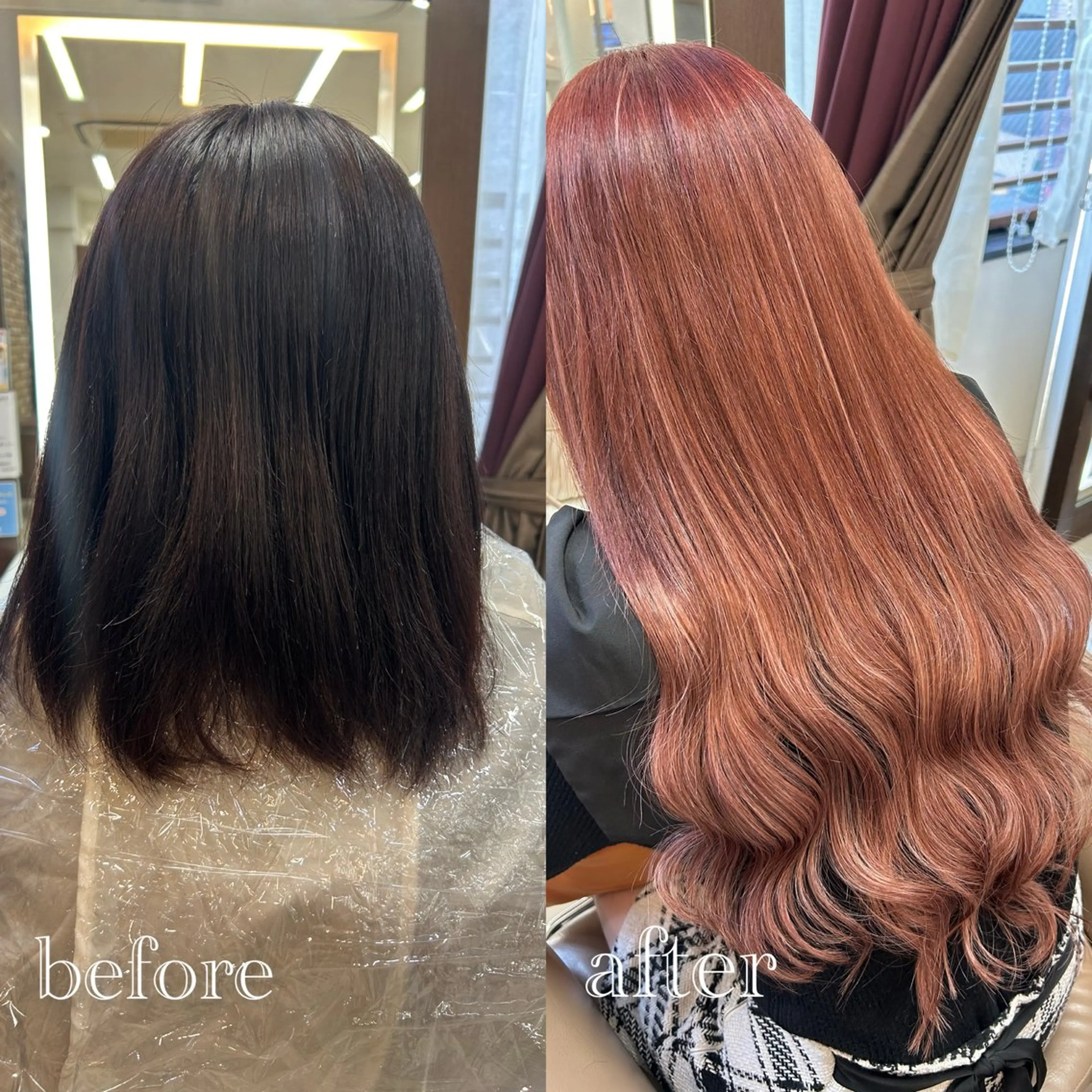 カラー ダブルカラー ハイトーンカラー ヘアカラー エクステ ハイトーン👱‍♀️ エクステ/彩花のヘアスタイル