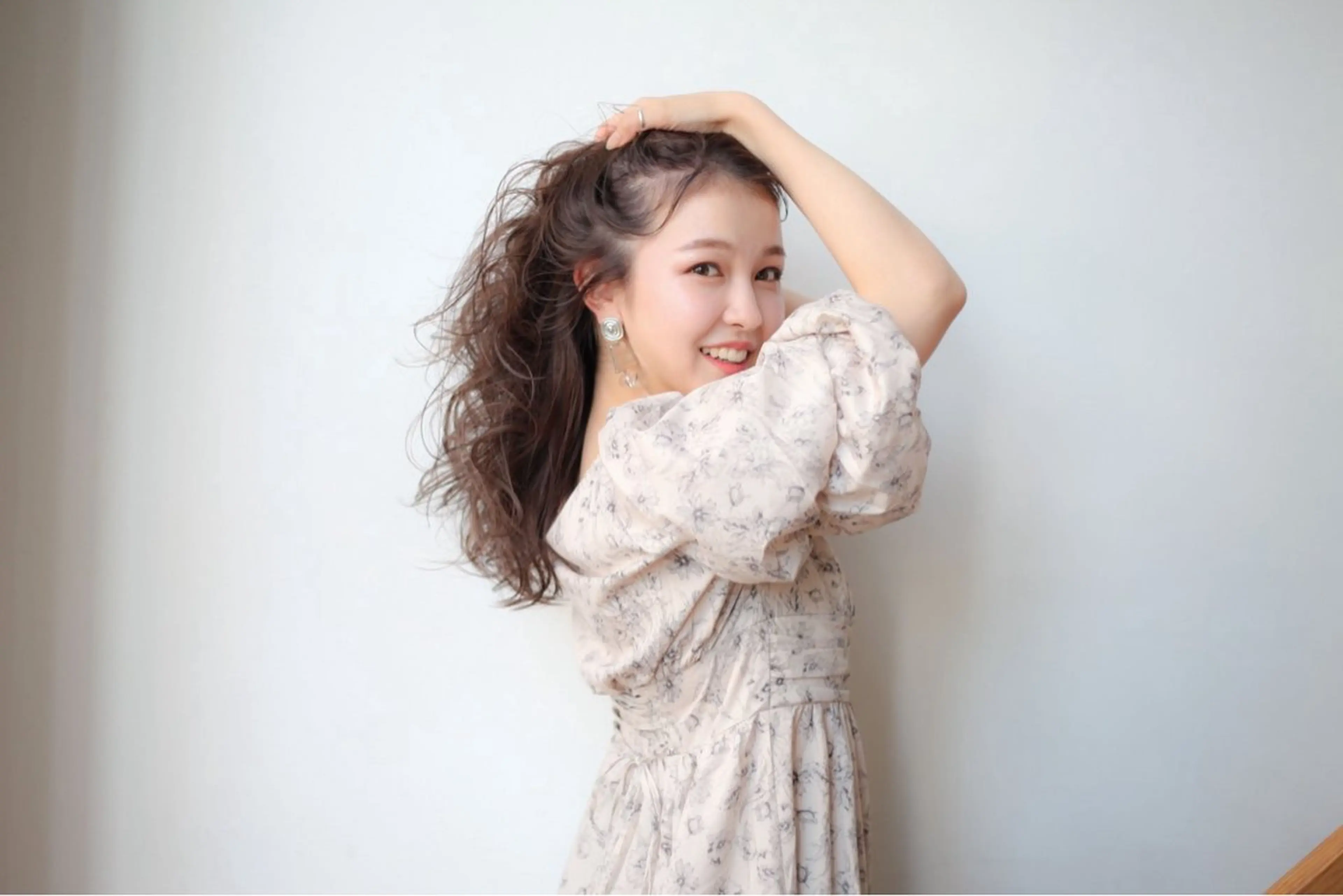 ロング カラー パーマ ヘアアレンジ ベージュカラー 透明感カラー デジタルパーマ VIVIE【ヴィヴィ】所属・髪質改善/韓国風 レイヤー/田村祐樹のヘアスタイル