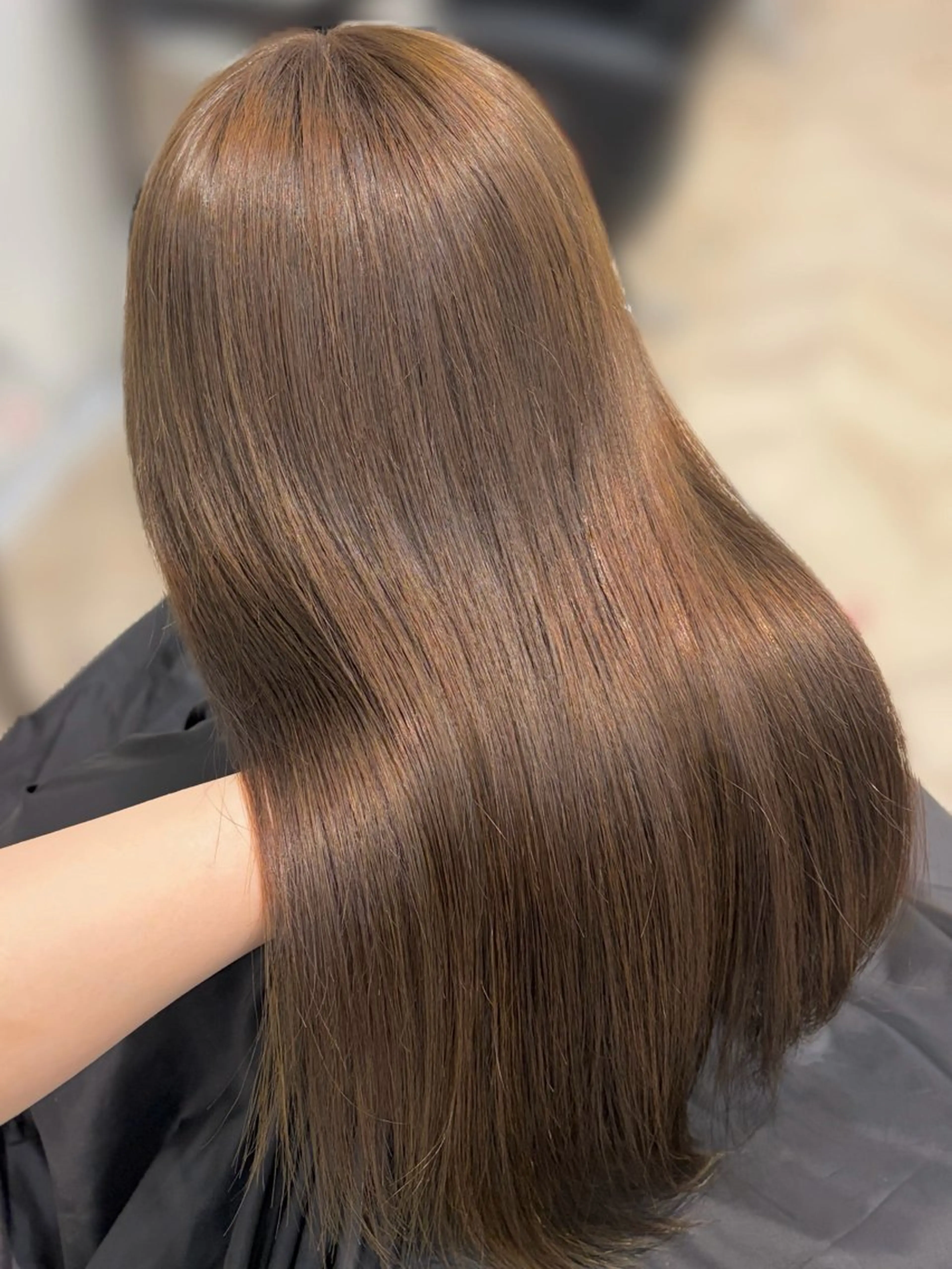 セミロング カラー ケアカラー ヘアカラー トリートメント 名駅/sHiHo/透 明感カラー✨🎀/のヘアスタイル