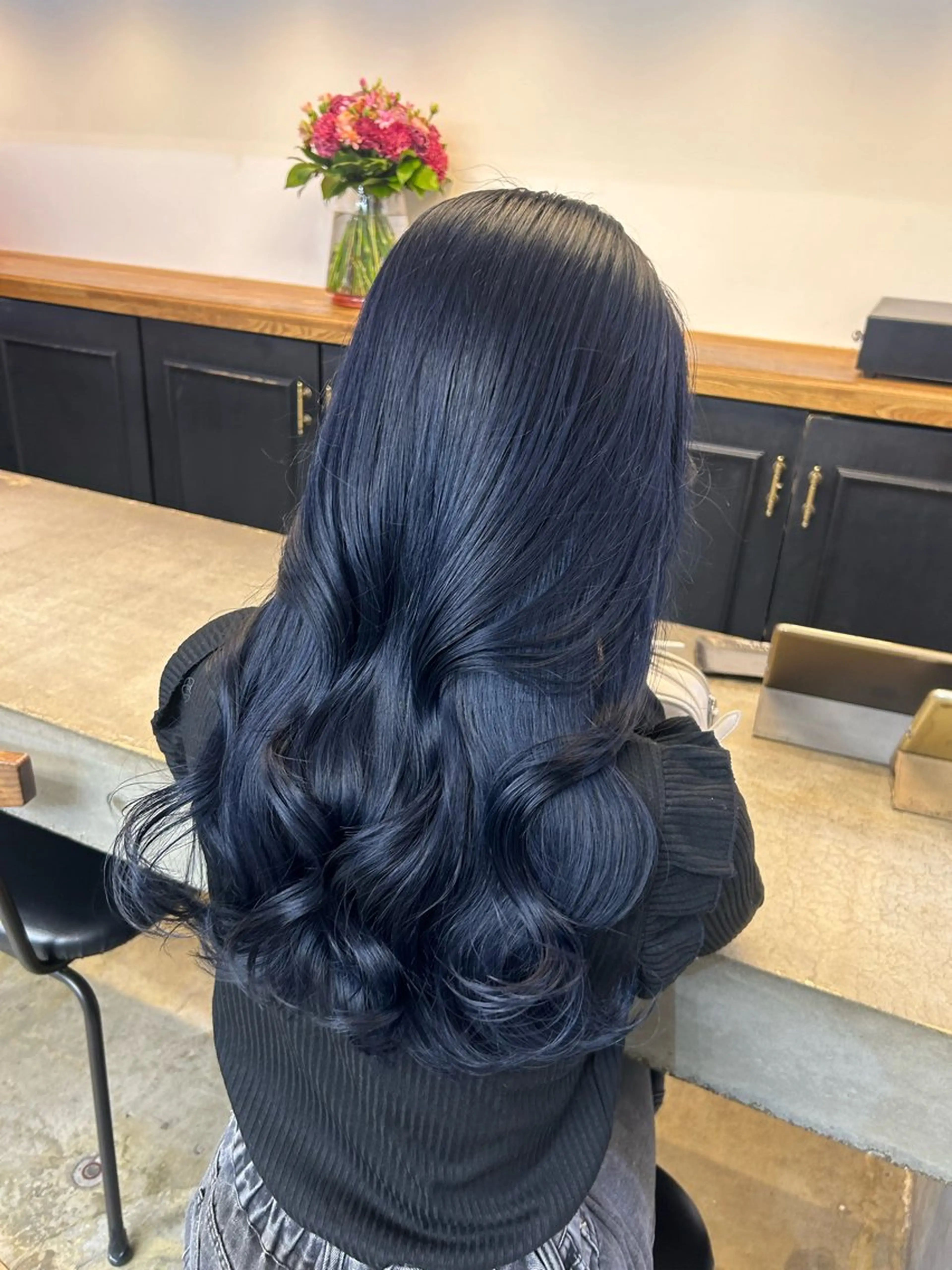 ロング カラー カット ヘアカラー トリートメント 🌷ラベンダーピンク 顔まわり🌷ねいろのヘアスタイル