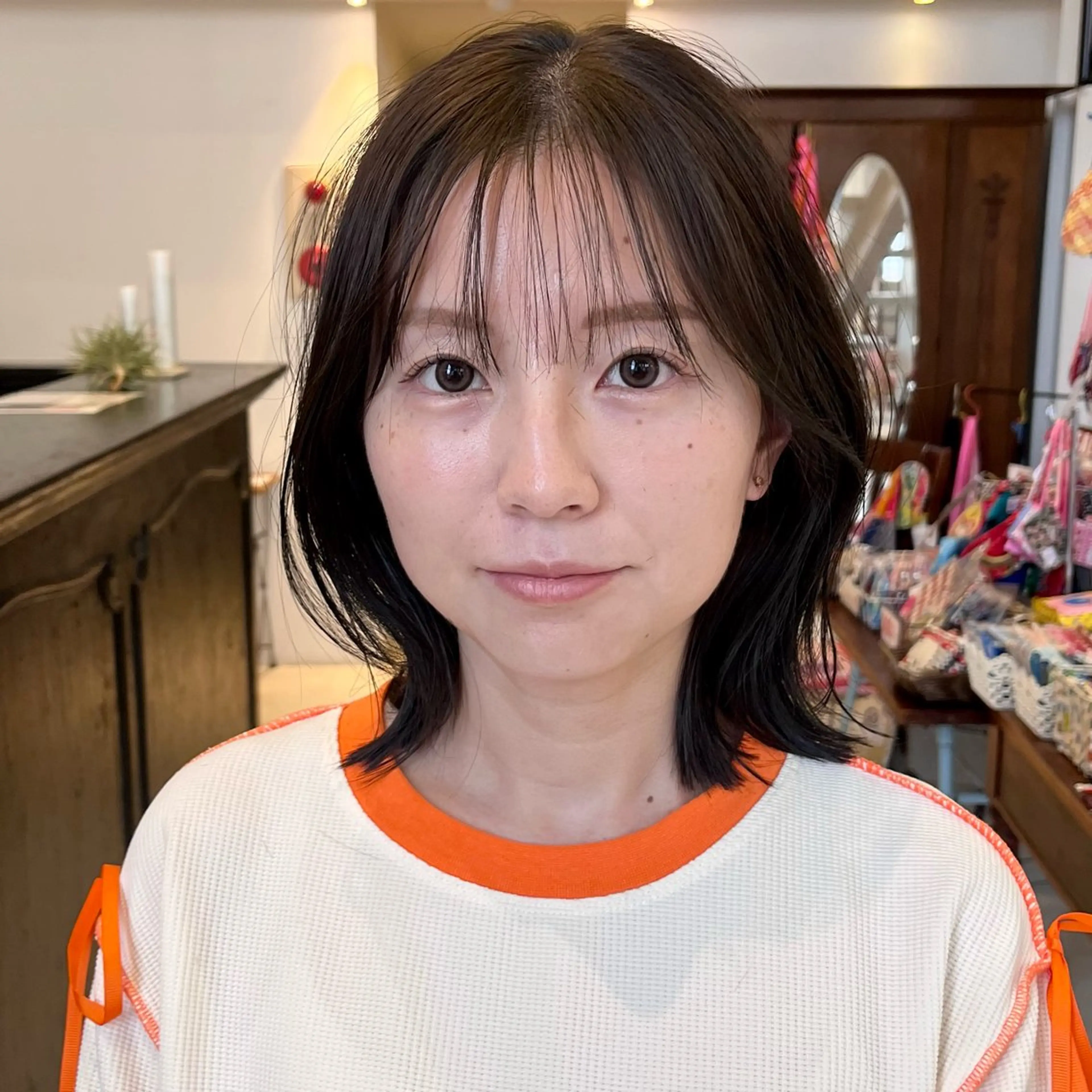 ミディアム ボブレイヤー ボブ レイヤーカット カット ヘアカラー 【中村公園】小山 蒼生のヘアスタイル