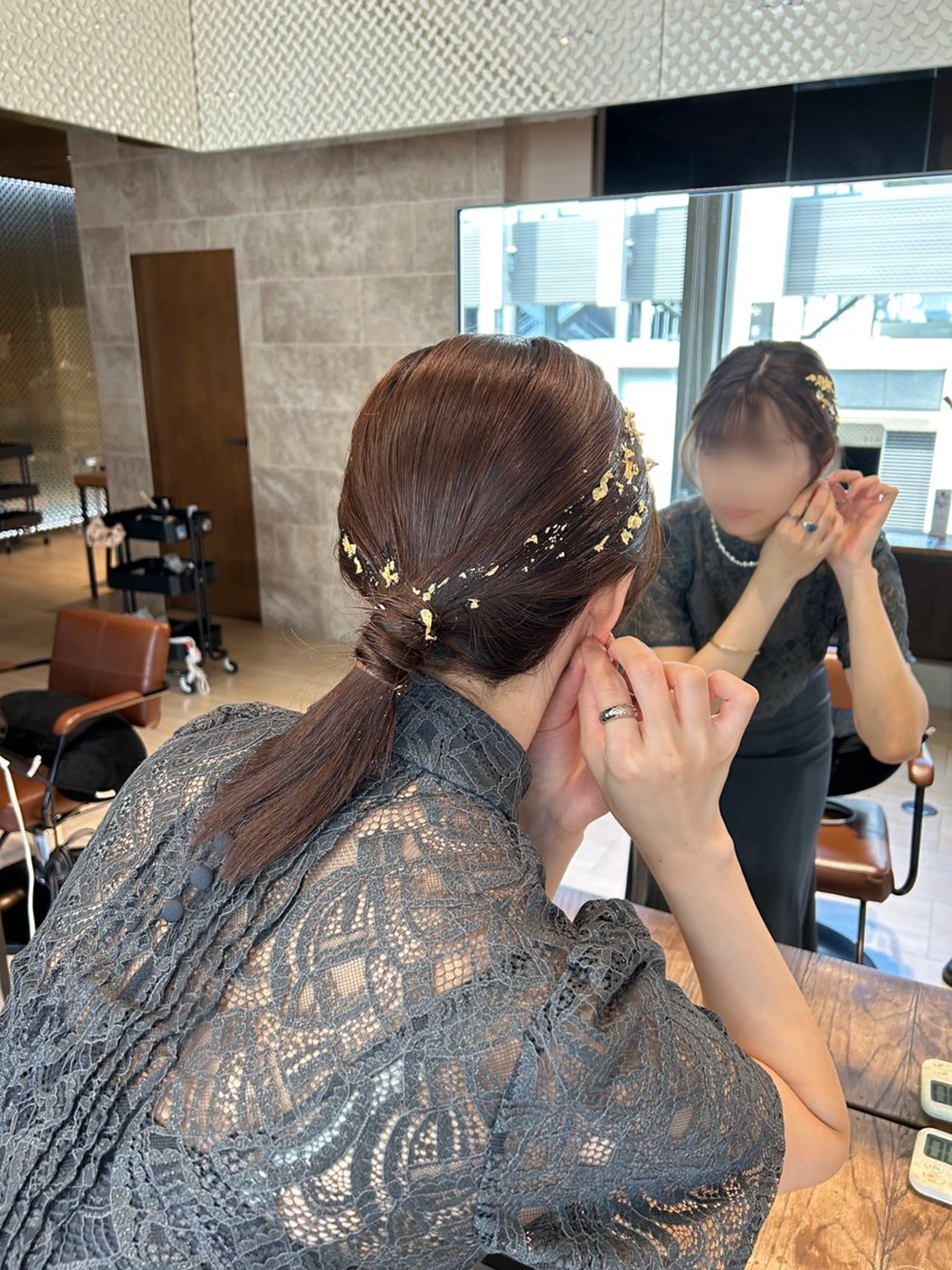 ミディアム 韓国ヘア/顔周り ヘアセット/加藤優里のヘアスタイル