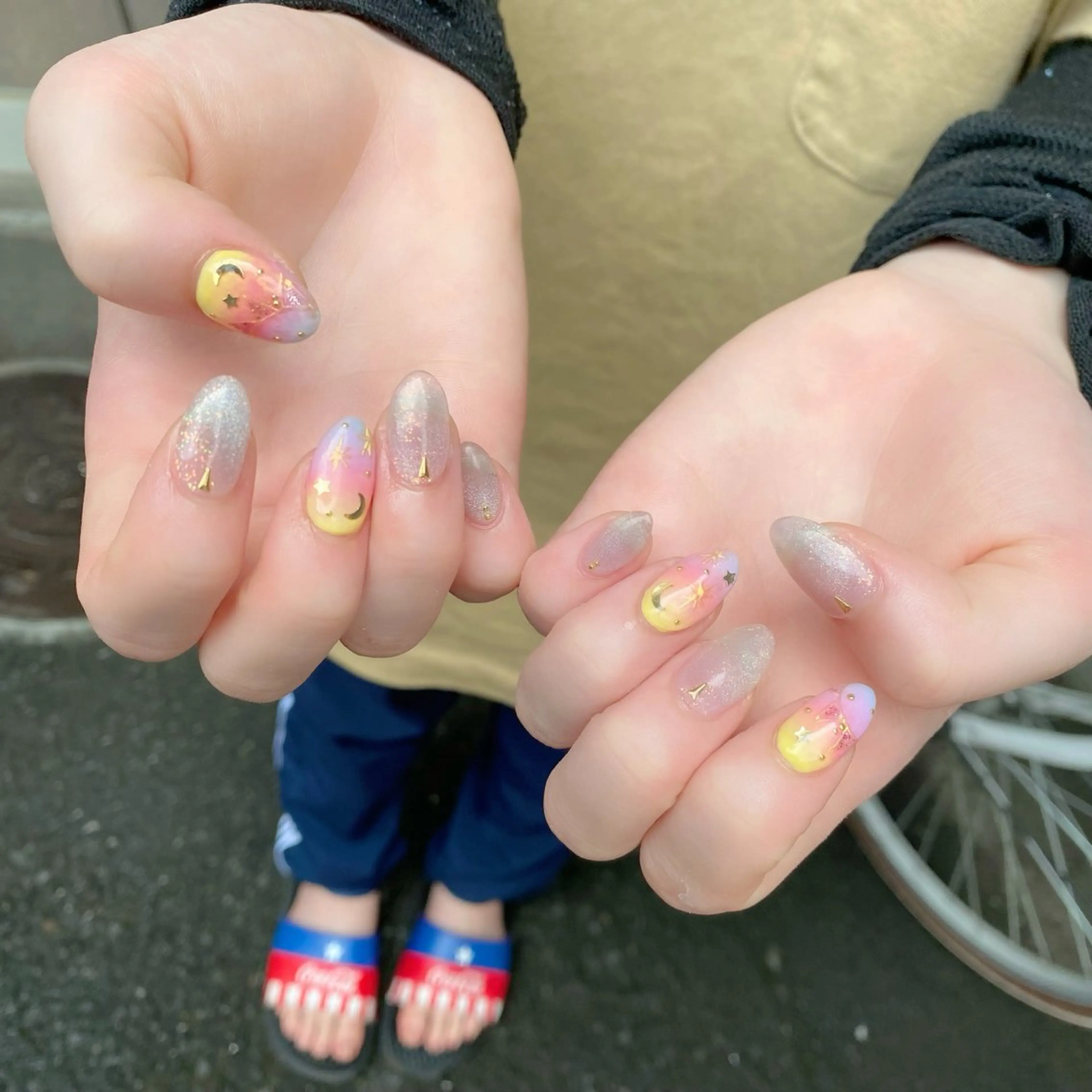 ネイル マグネットネイル スカルプネイル 夏ネイル ハンドネイル Salon Ｋのネイルデザイン