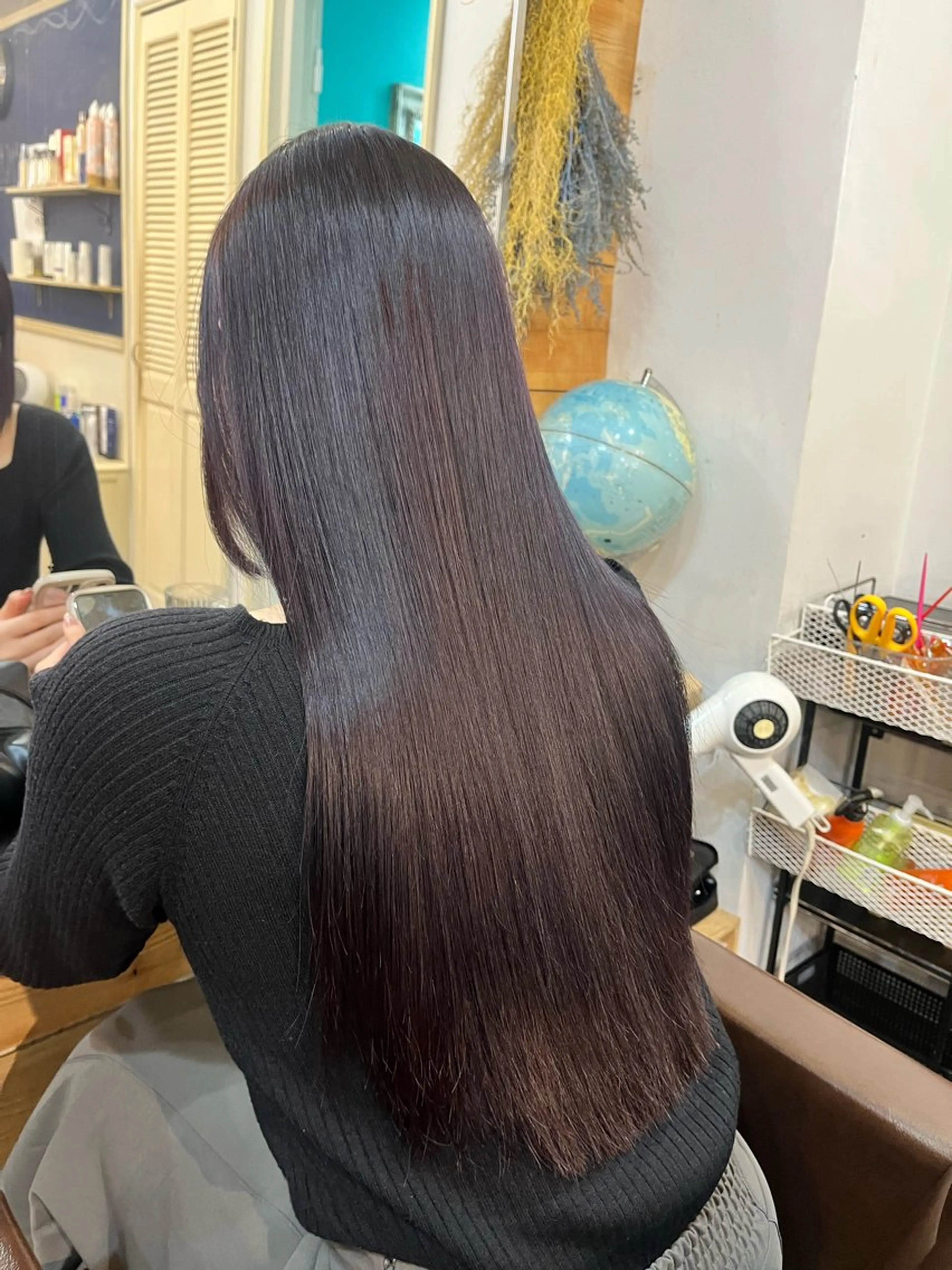 ロング カラー バイオレットカラー トリートメント mary'sメリー /ニュアンスカラーのヘアスタイル