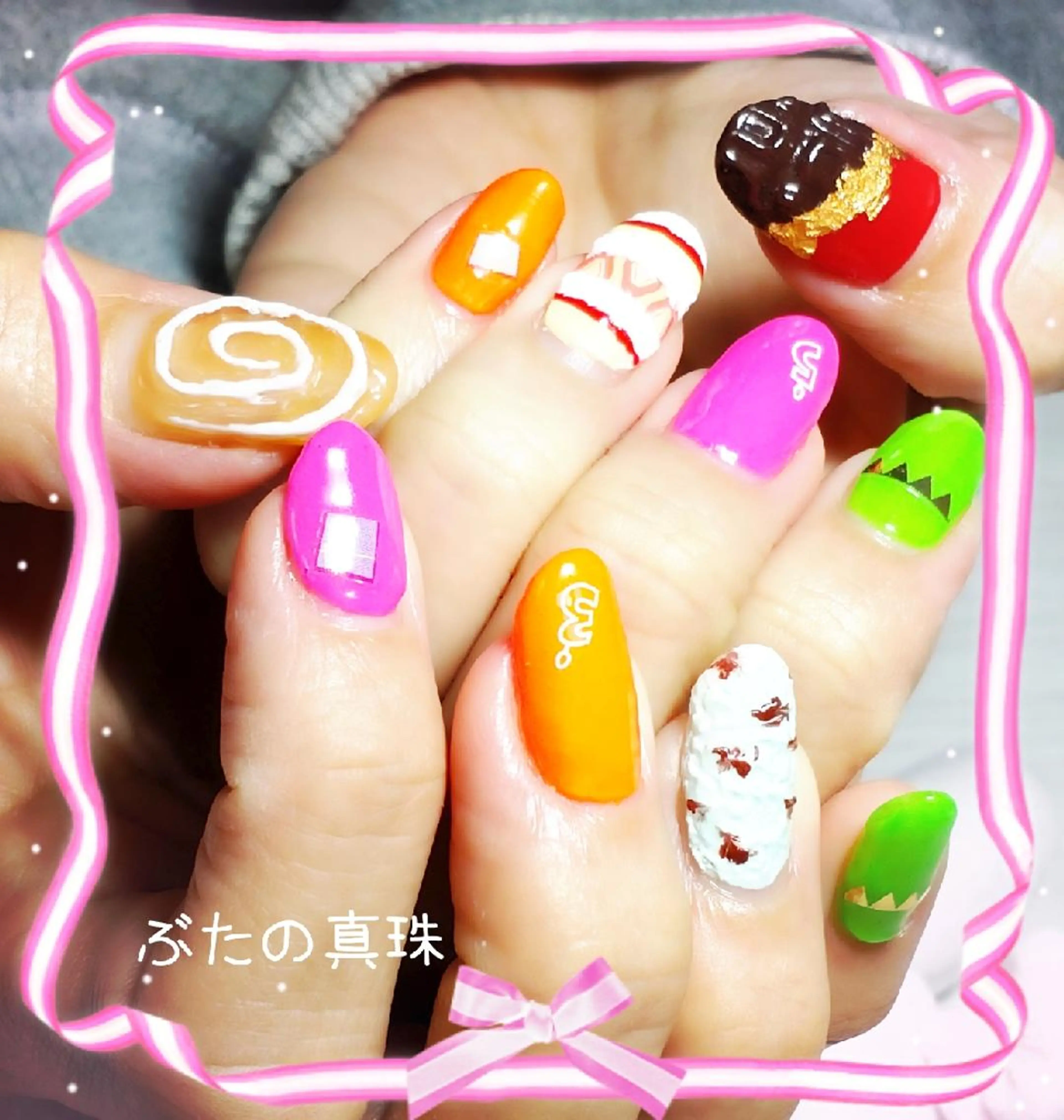 ネイル ハンドネイル 林 珠里のネイルデザイン