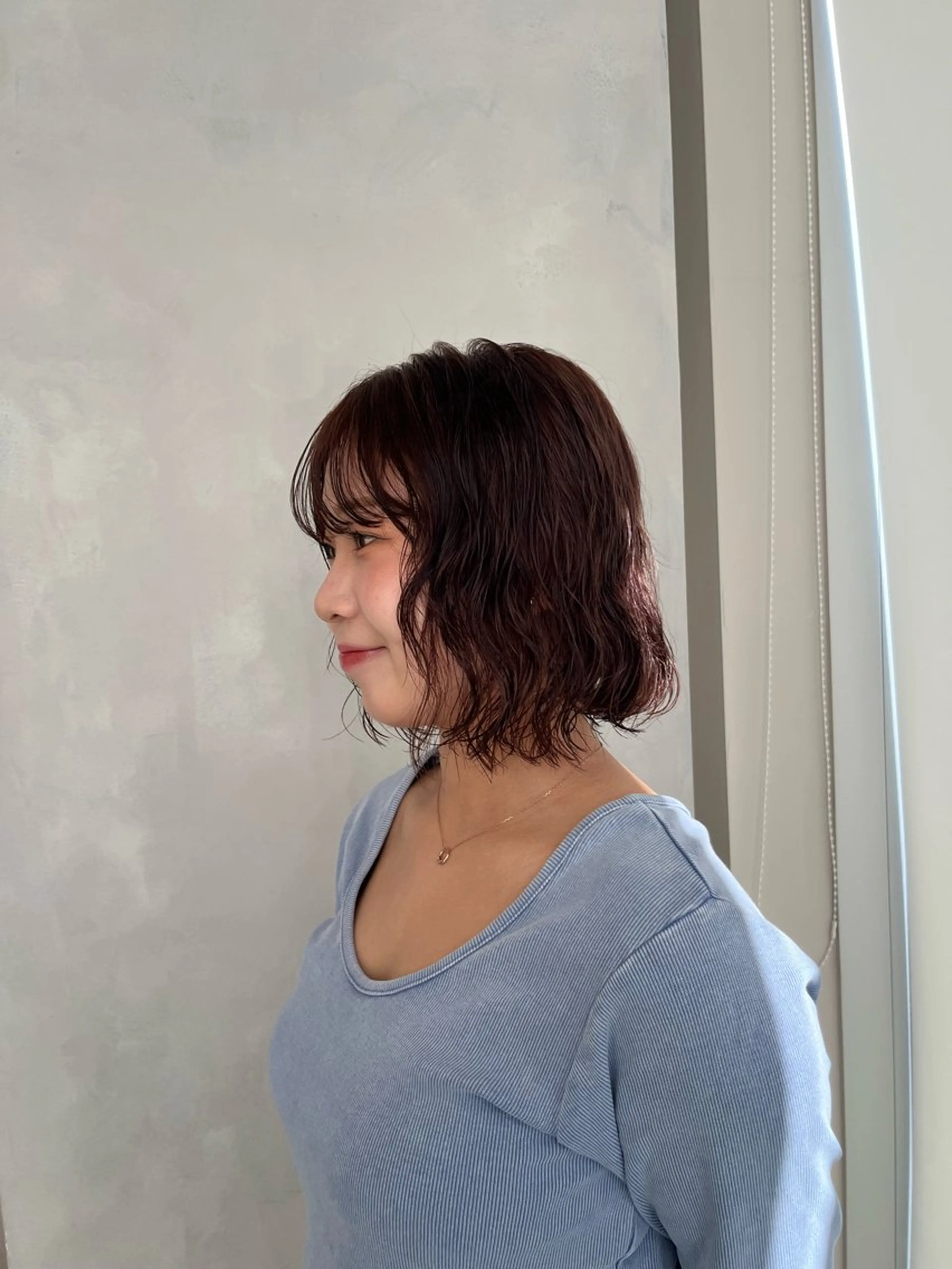 ショート パーマ カット パーマ トリートメント ボブ/ベージュ/ パーマ🪿近森ゆいのヘアスタイル