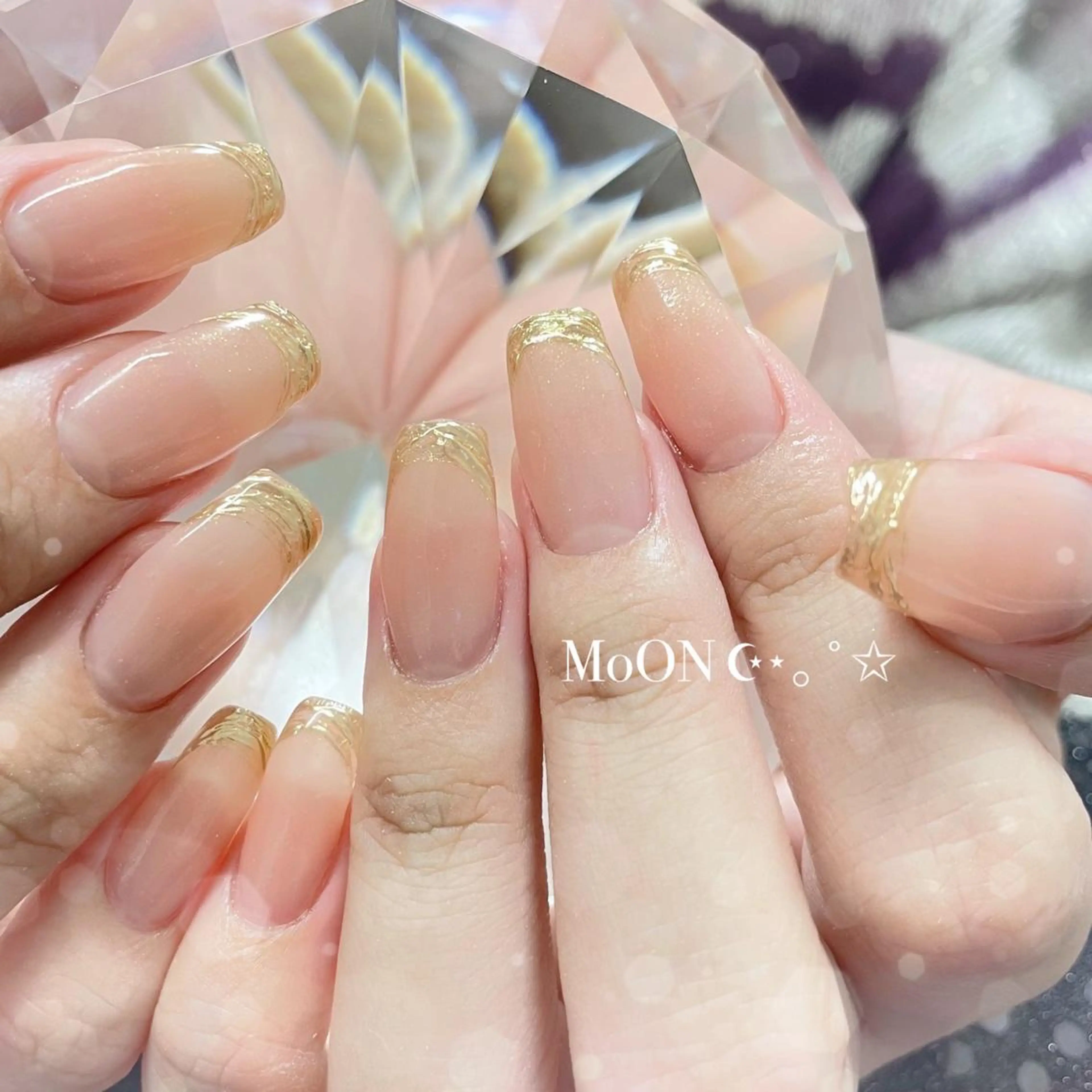 ネイル フレンチネイル ミラーネイル ハンドネイル ハンドケア MoON...❤︎ MeGuのネイルデザイン