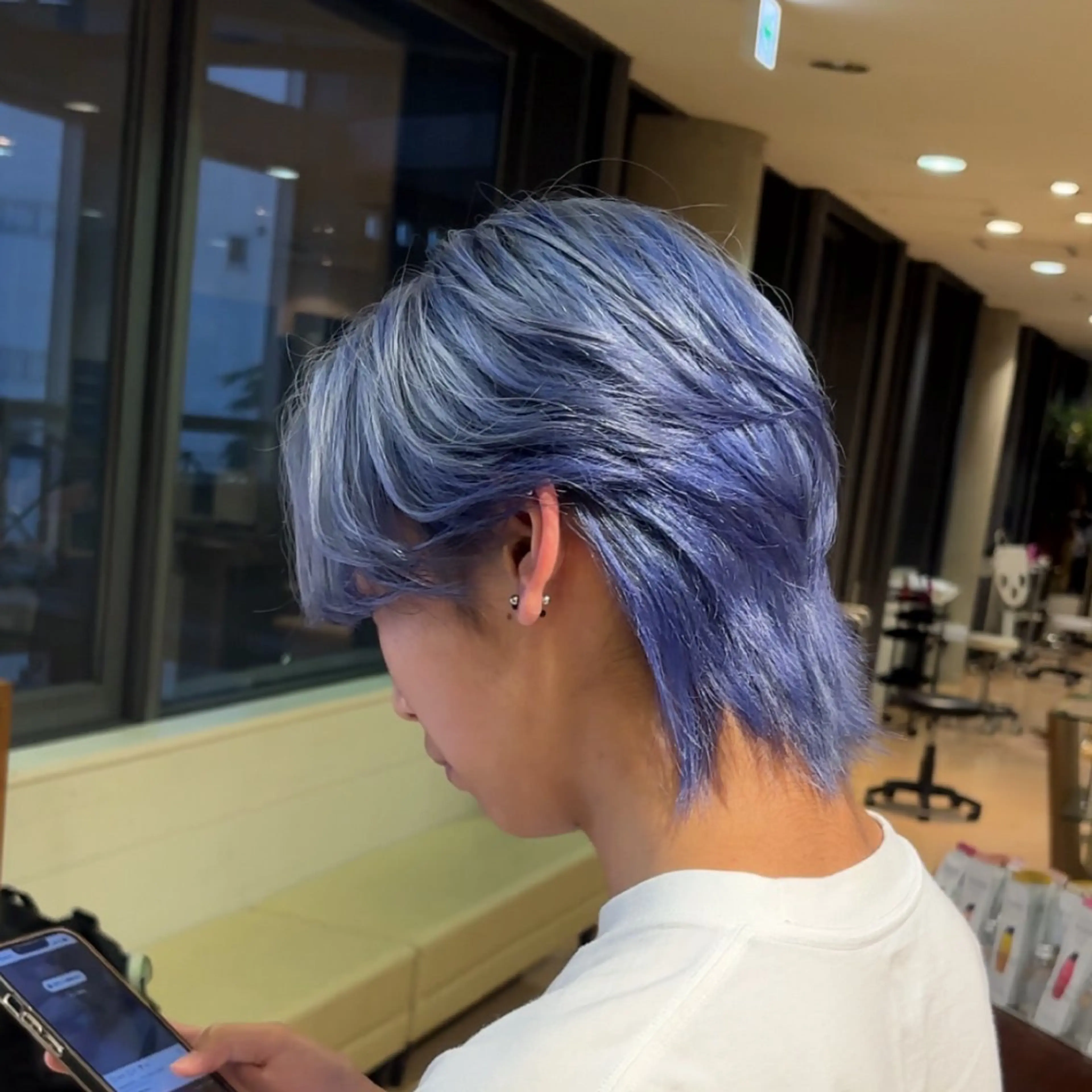 ショート カラー カット パーマ トリートメント aura所属・CONAN｜盛岡ボブ 特化/タッセルボブのヘアスタイル