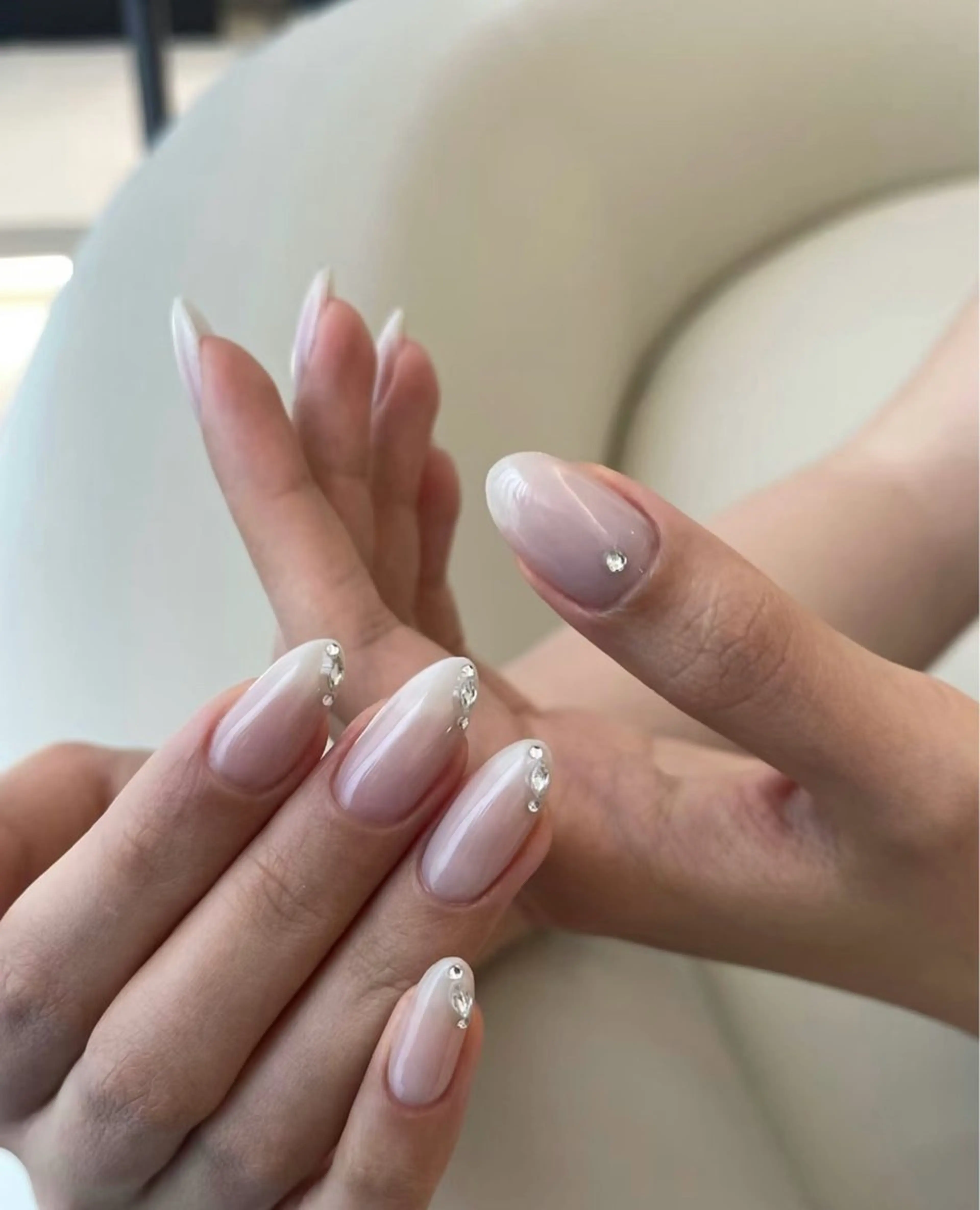 ネイル アートネイル オーロラネイル チークネイル 長さ出し フットネイル ハンドネイル Blossom nail【ブラソンネイル】所属・Blossom nail_研修のネイルデザイン