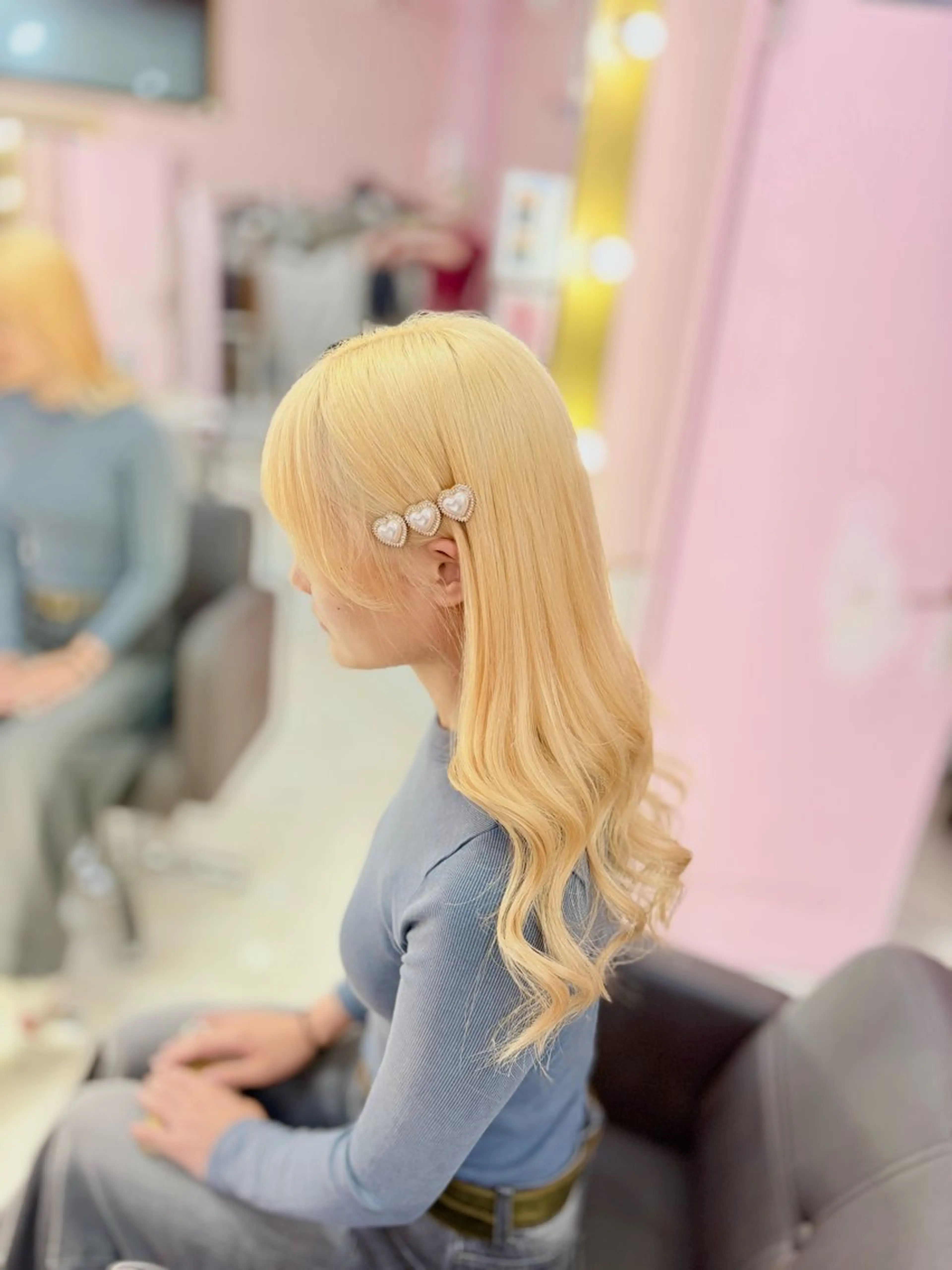 ロング ヘアカラー トリートメント 甘ふわgirly🎀 ハイトーン🤍Ramのヘアスタイル