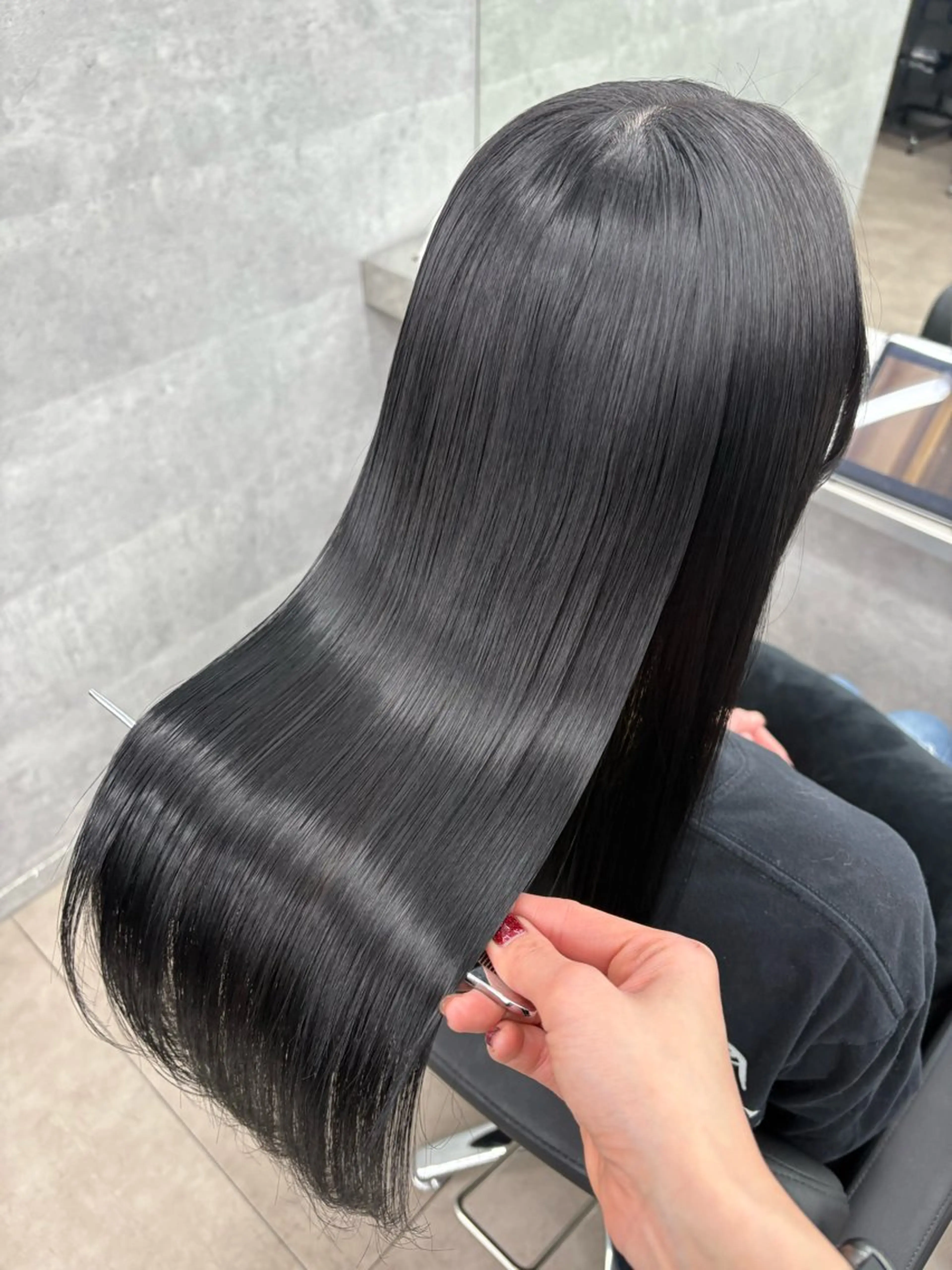 ロング カット ヘアカラー トリートメント 髪質改善/ﾚｲﾔｰ ｶｯﾄ/店長/原島のヘアスタイル