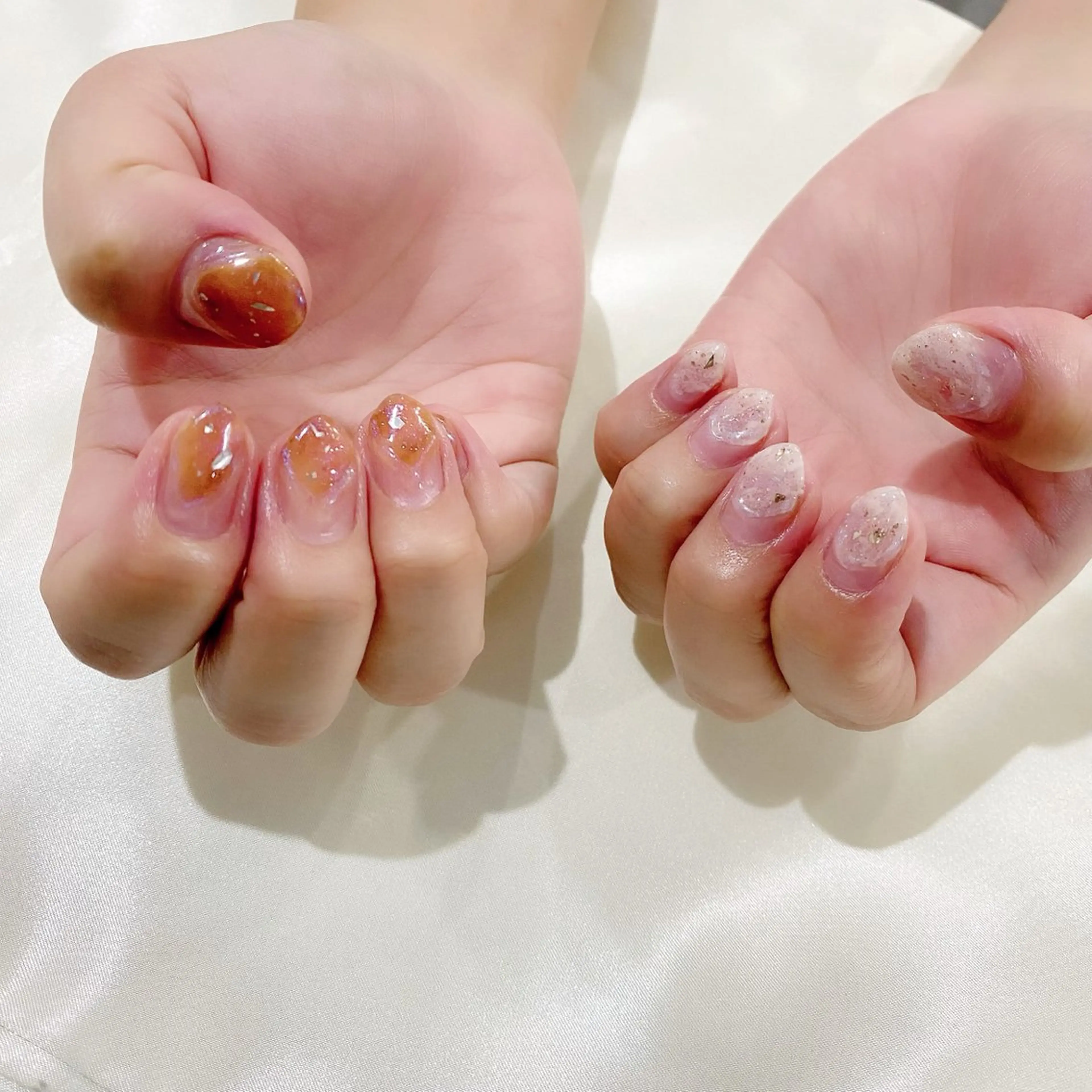 ネイル ニュアンスネイル ぷっくりネイル ハンドネイル Salon Kのネイルデザイン