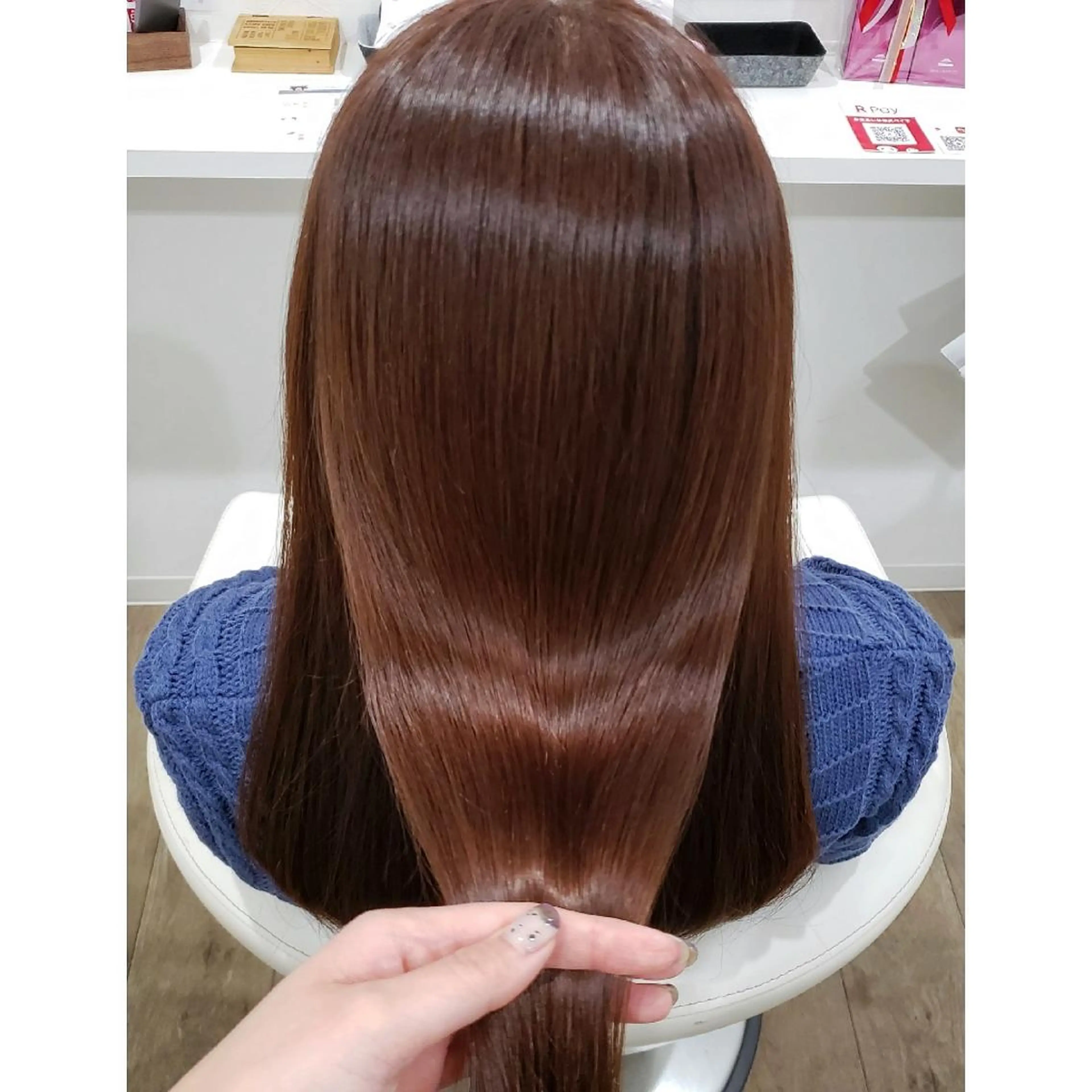ミディアム カラー ヘアアレンジ 髪質改善 縮毛矯正 トリートメント 酸性ストレート 酸熱トリートメント トリートメント 髪質改善サロン🍃 AIRI のヘアスタイル