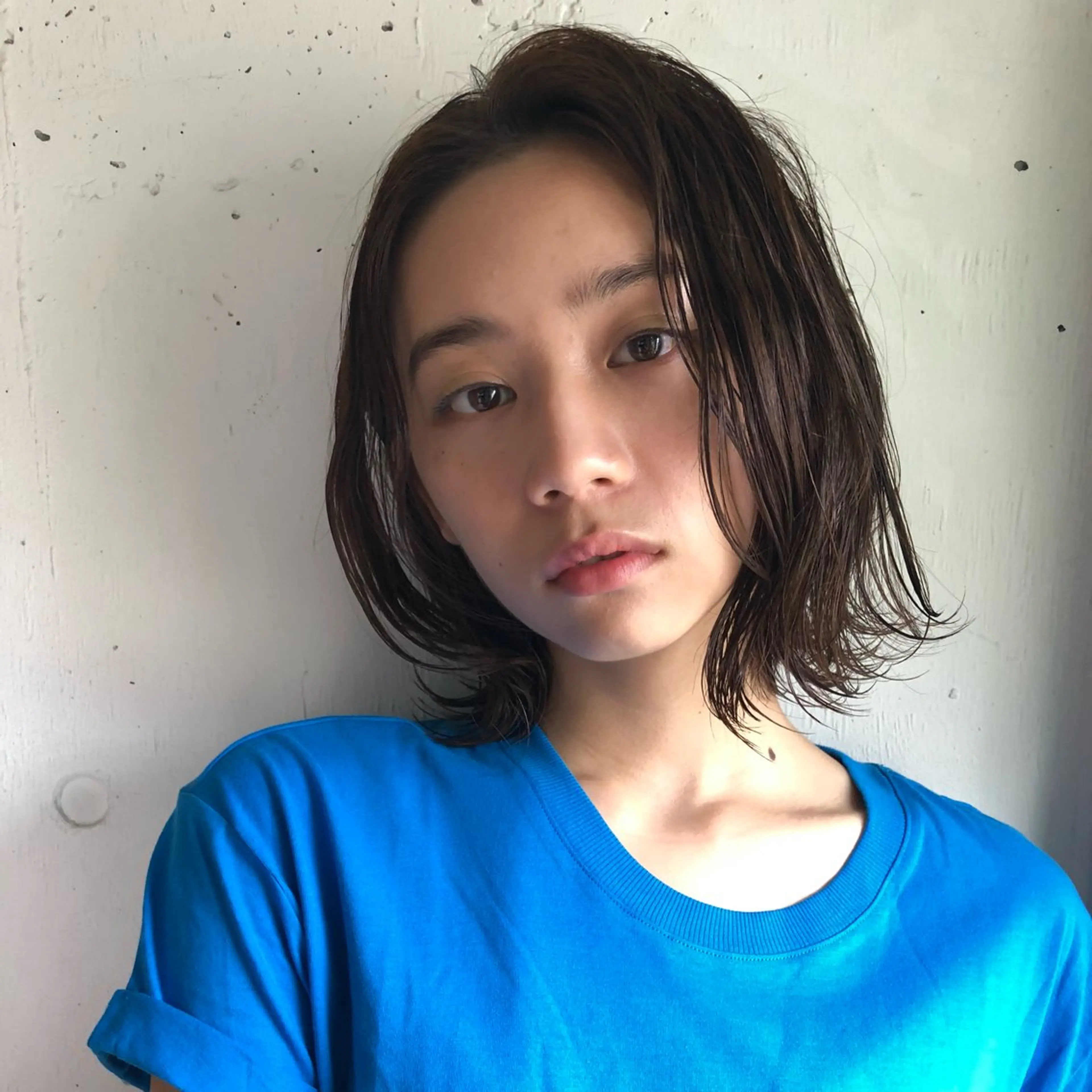 ミディアム ミディアムパーマ ハイライト 髪質改善 レイヤーカット ショート職人 美容師【KENTA】のヘアスタイル
