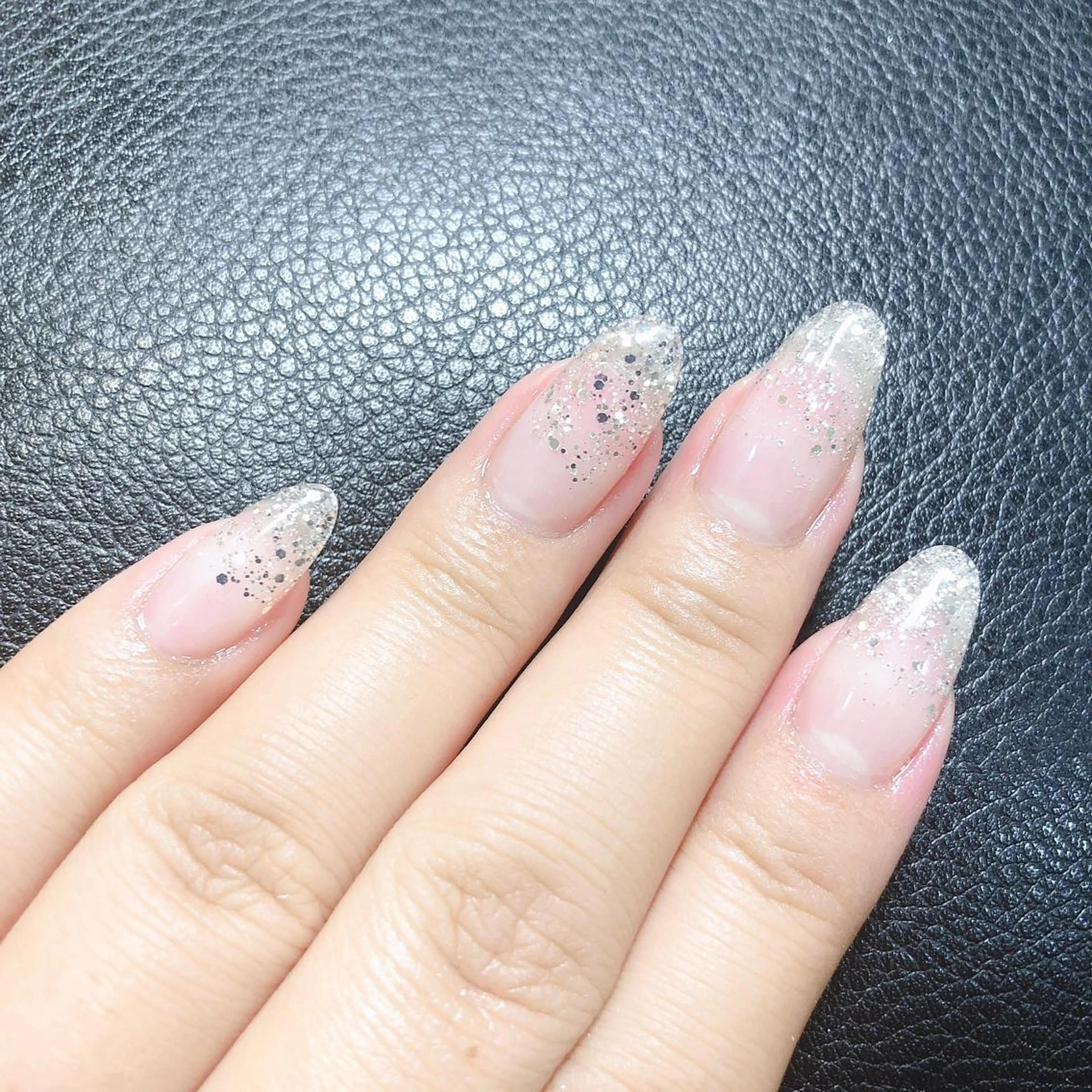 ネイル ジェルネイル ラメ(グリッター) ラメグラデーション スカルプネイル ハンドネイル Nail salon Stellaのネイルデザイン