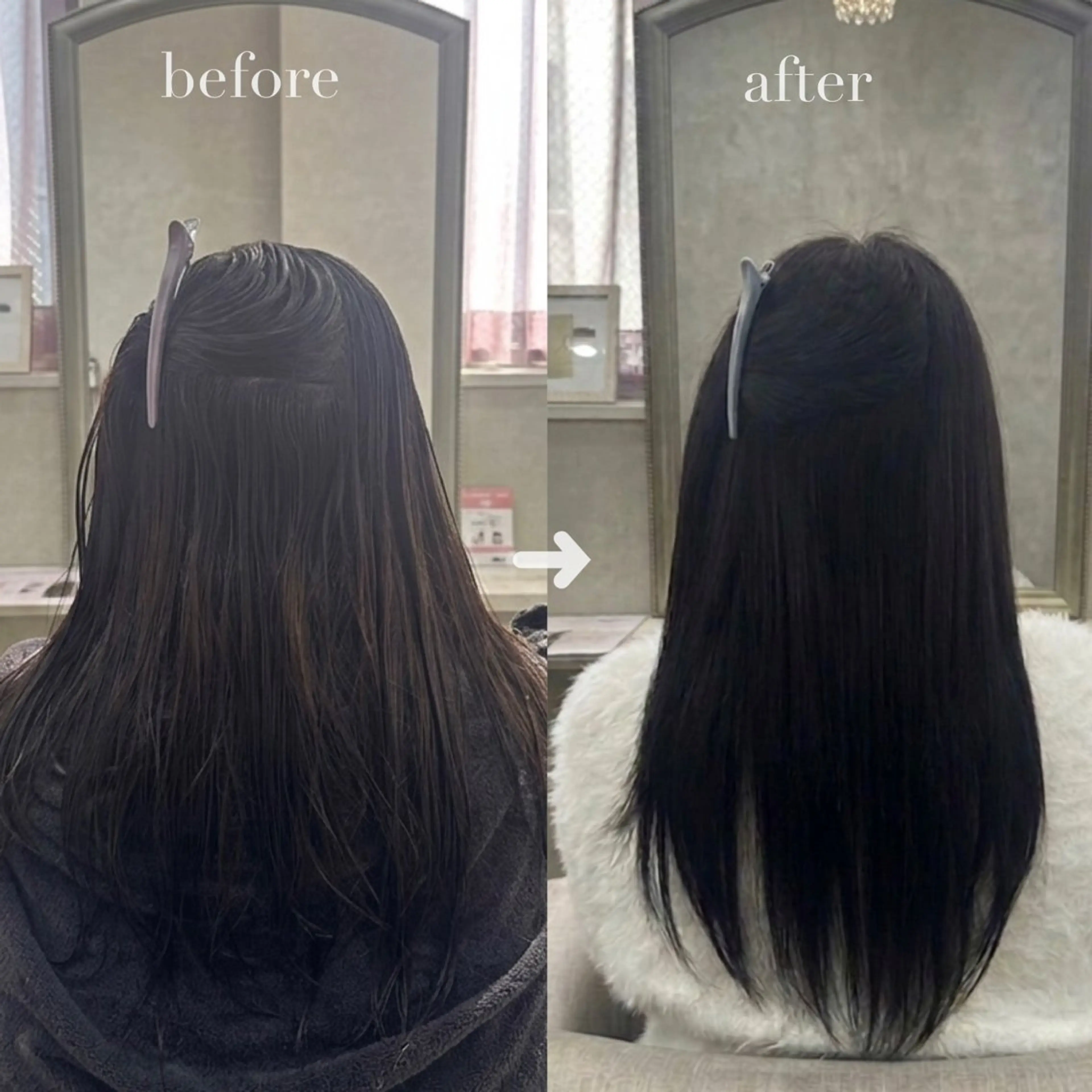 ロング カラー 髪質改善 縮毛矯正 カット ヘアカラー 縮毛矯正 【大宮】 natsumi🌷のヘアスタイル