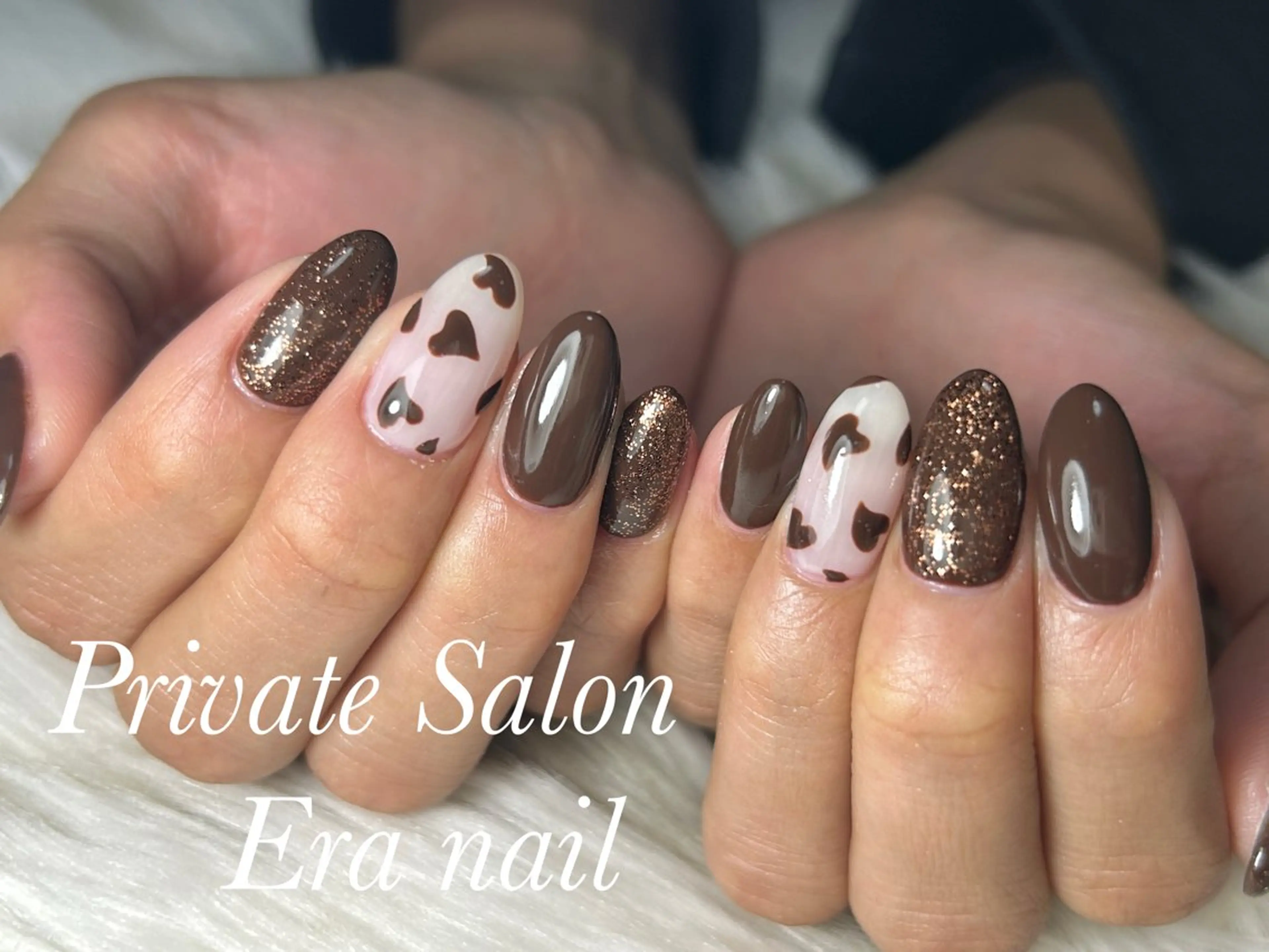ネイル ハート ハンドネイル Era nailのネイルデザイン