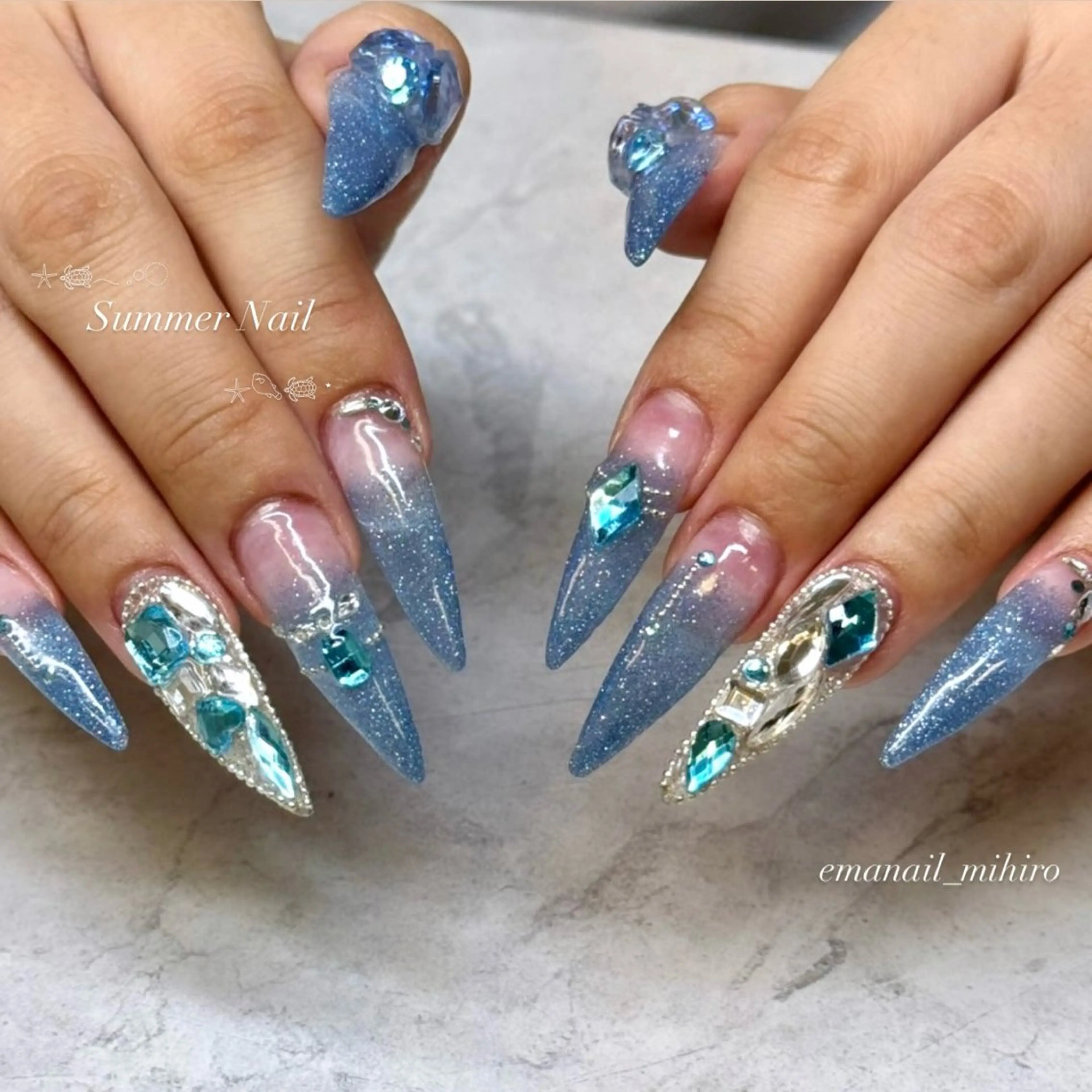 ネイル ハンドネイル EmaNail瓢箪山 🌼Mihiroのネイルデザイン