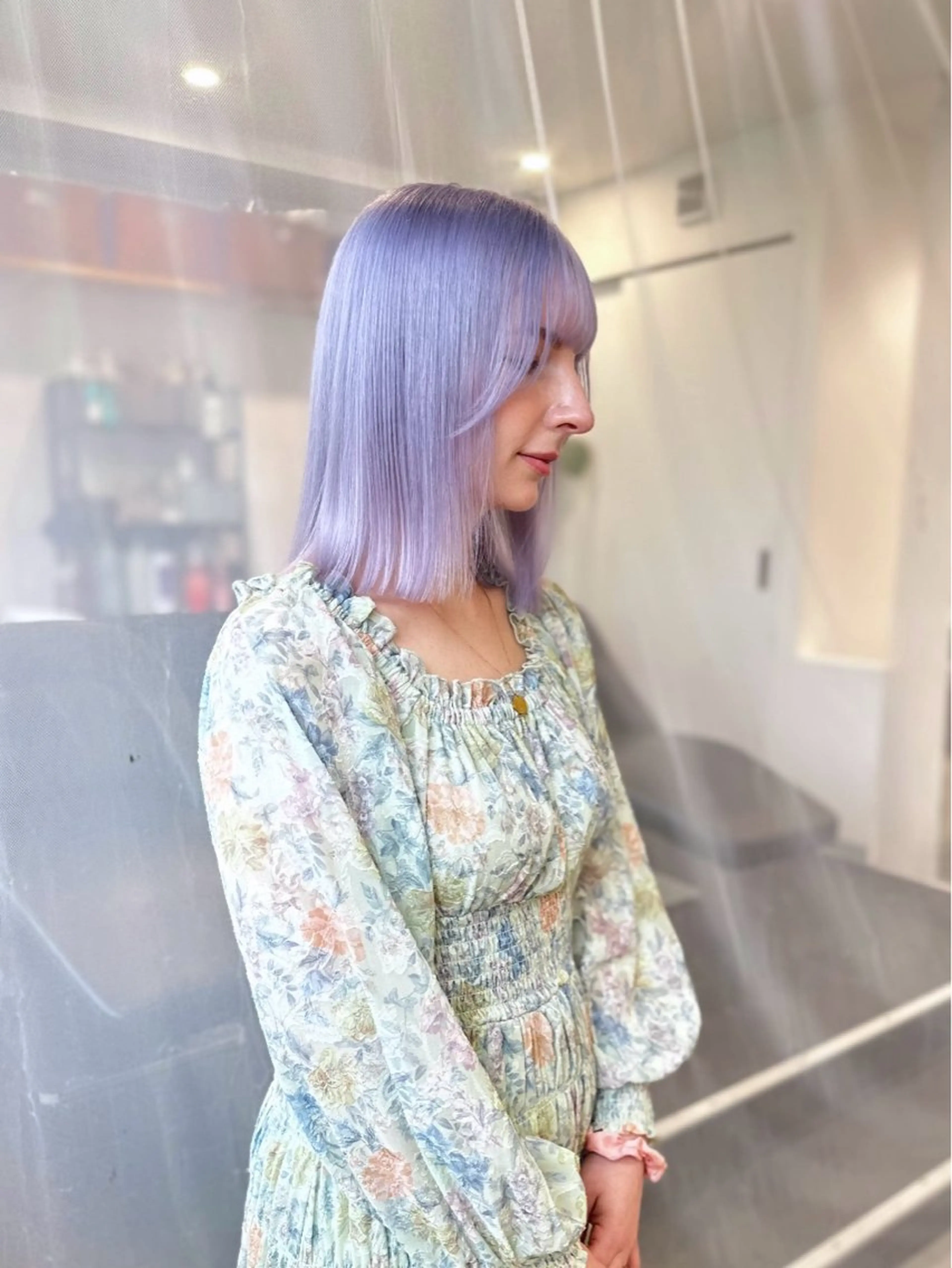 ミディアム カラー ヘアカラー ハイトーン /ブリーチ/miyuのヘアスタイル