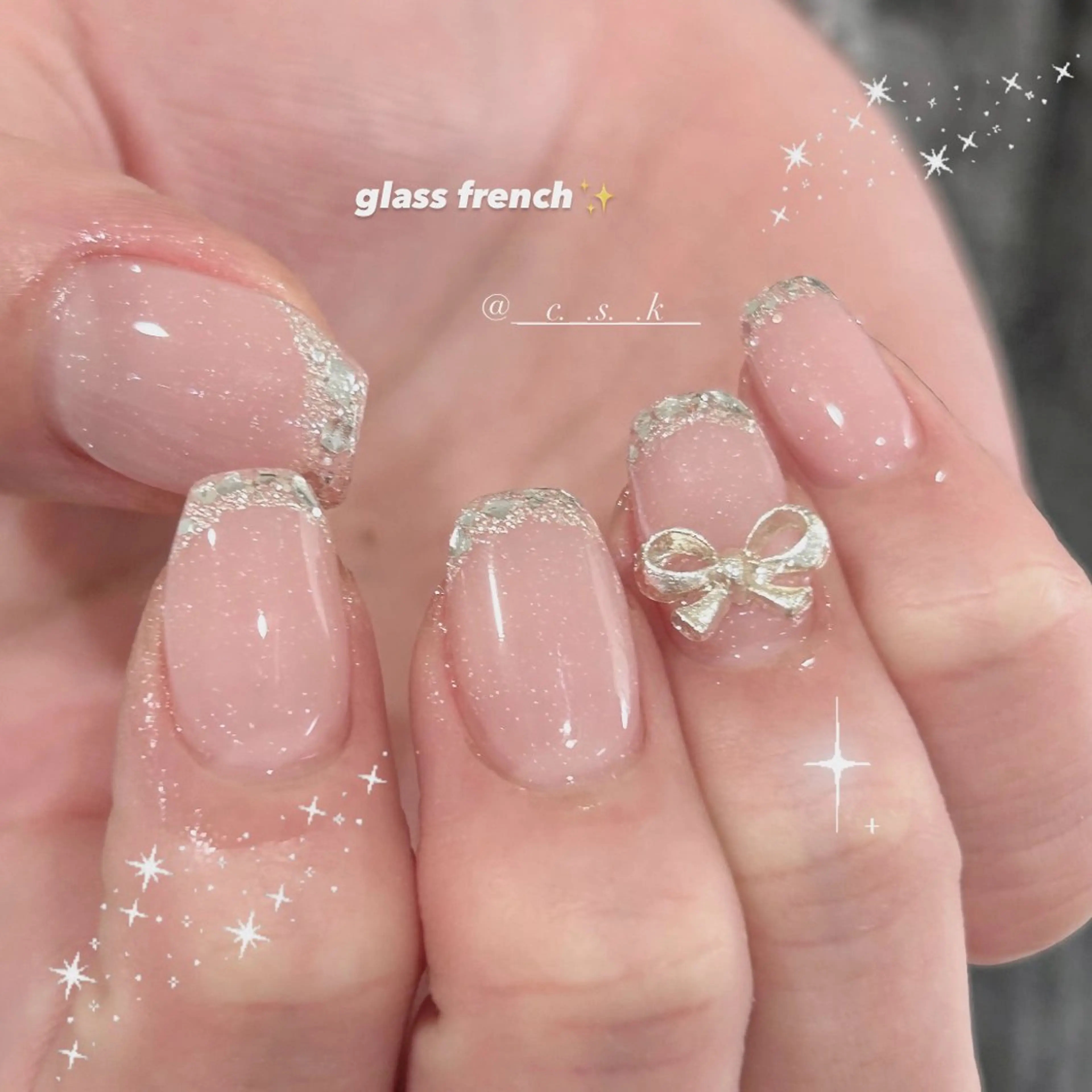 ネイル 🎀チーク/ちゅるん 🫧chisa🎀のネイルデザイン