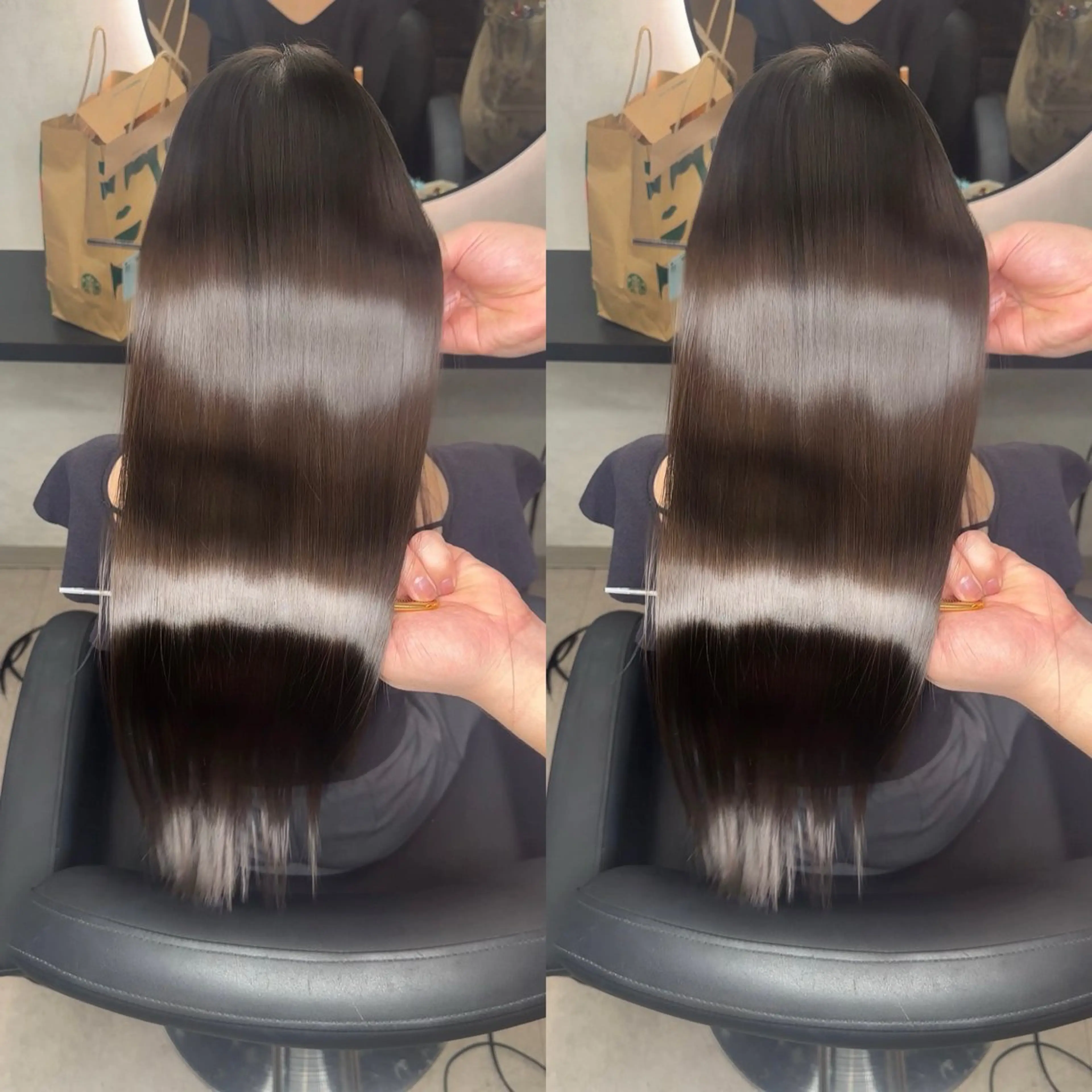 ロング 髪質改善 縮毛矯正 カット ヘアカラー 縮毛矯正 トリートメント 髪質改善／韓国風 恵比寿/Renのヘアスタイル