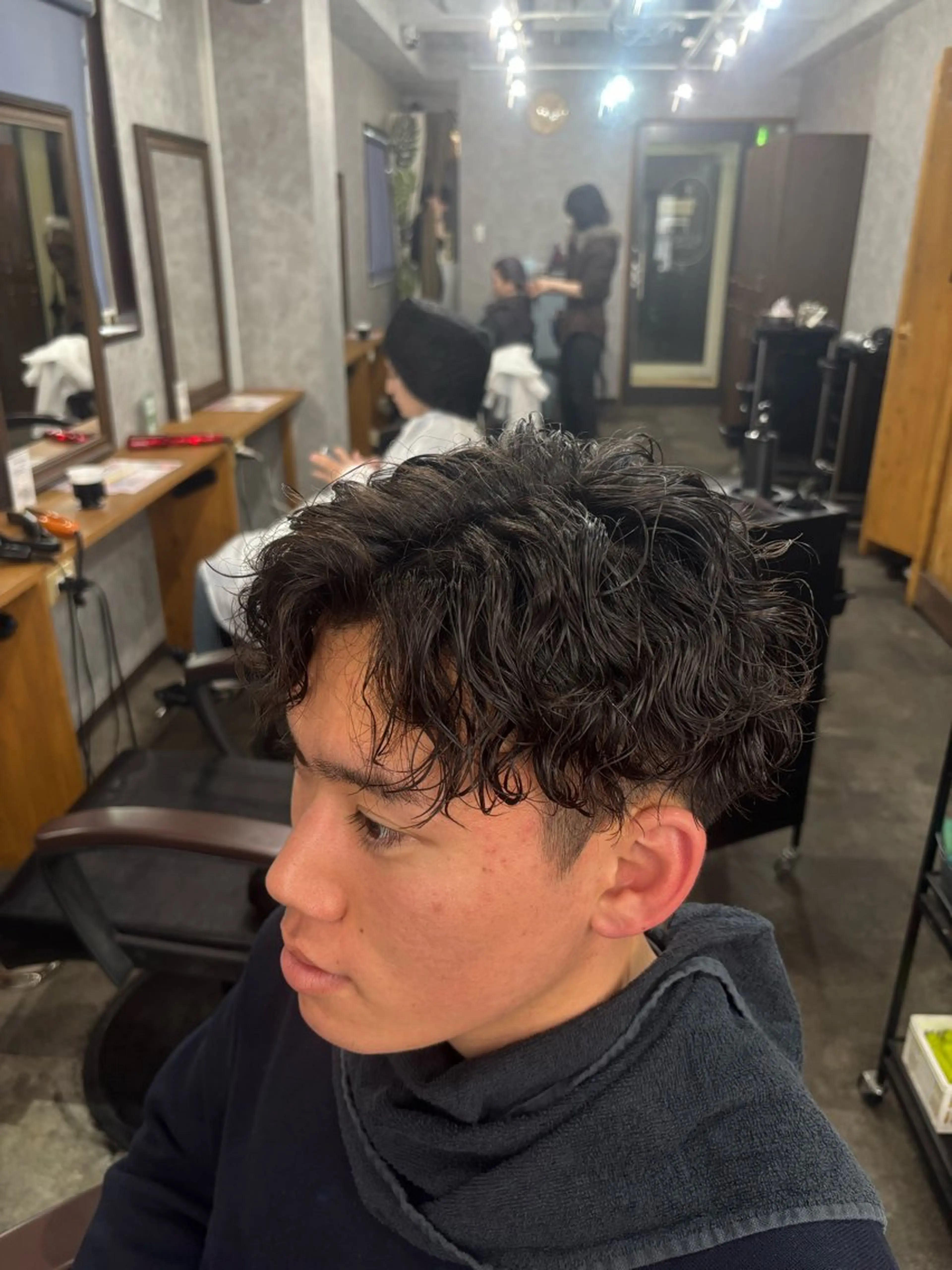 ミディアム パーマ メンズ カット パーマ トリートメント 👑錦糸町/毛流れ パーマ特化/NORIのヘアスタイル