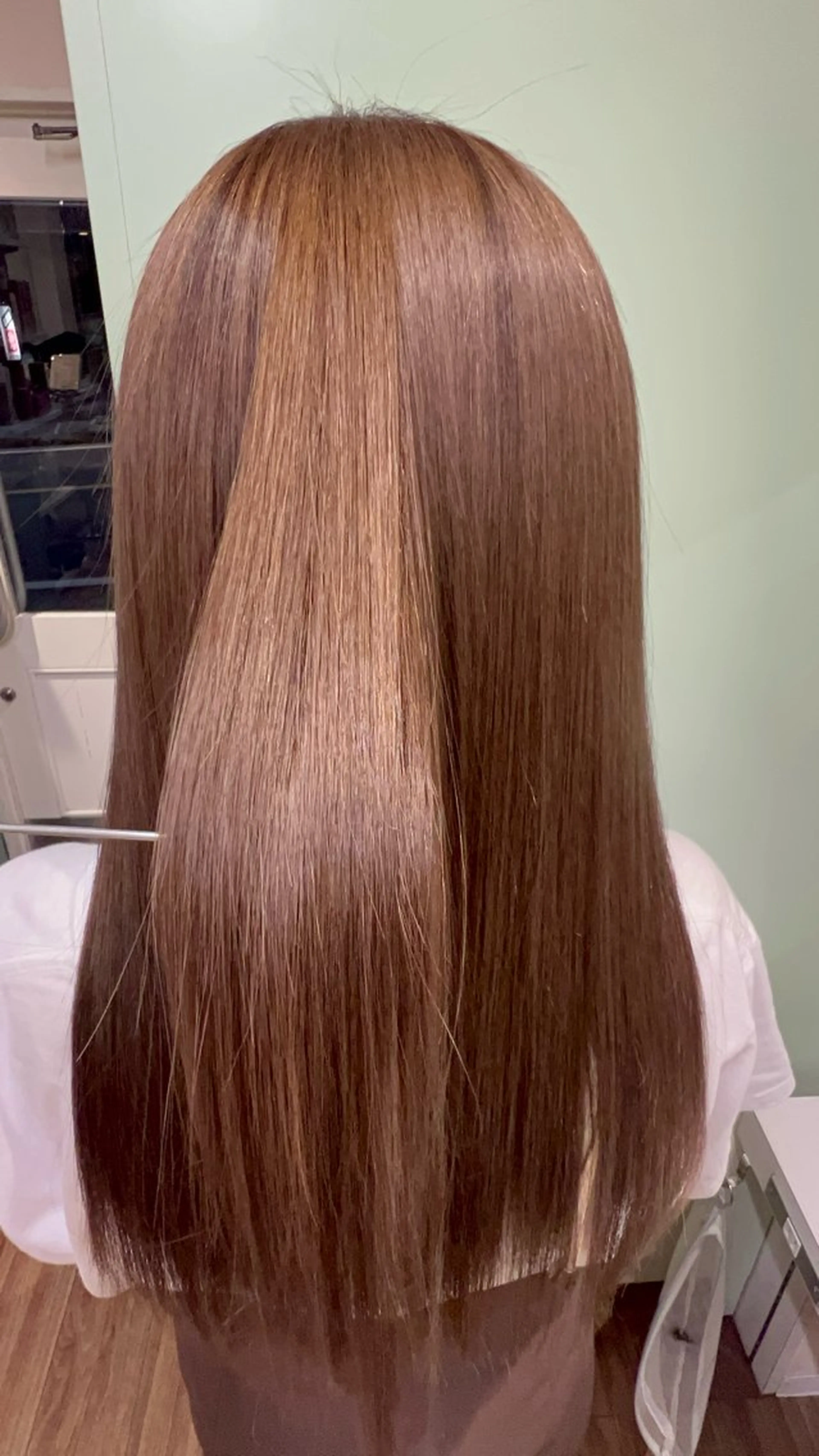 ロング 朝が楽になる艶髪縮毛 ✨中稲明梨のヘアスタイル