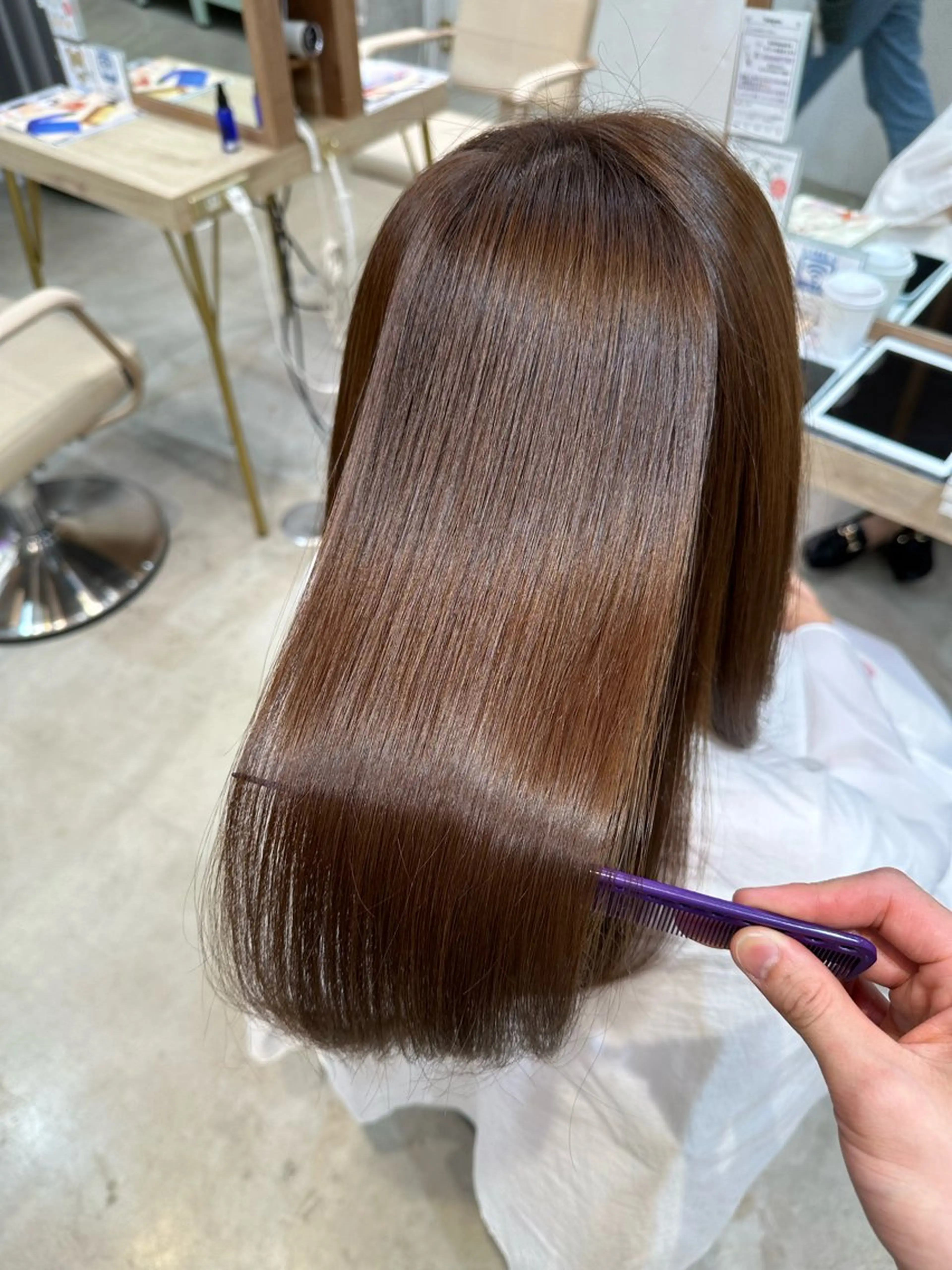 ロング 縮毛矯正 トリートメント 髪質改善/縮毛矯正 /恵比寿/横山将大のヘアスタイル