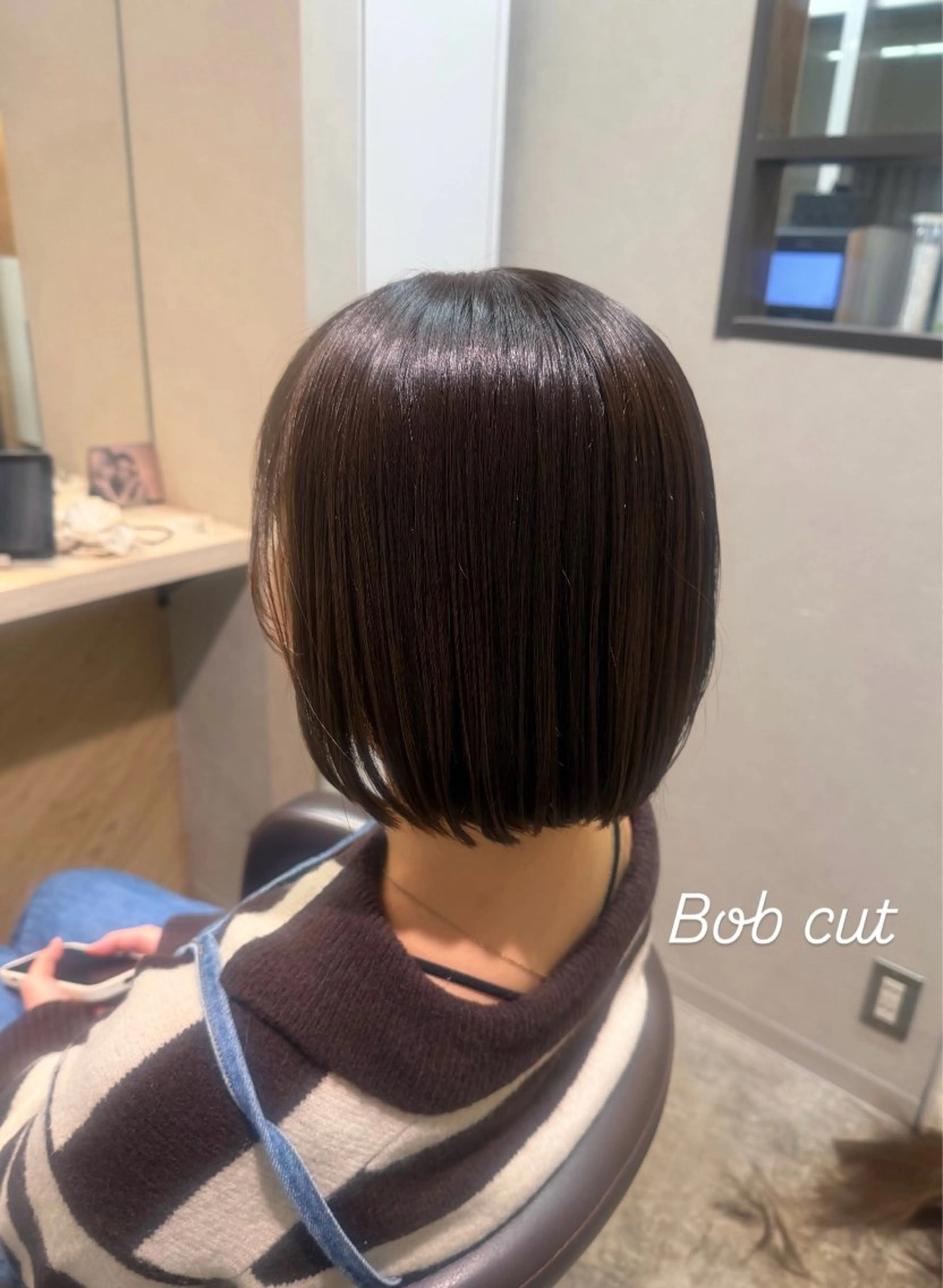 ショート カット ヘアカラー トリートメント 髪質改善/艶カラー 🎀レイヤーカットのヘアスタイル