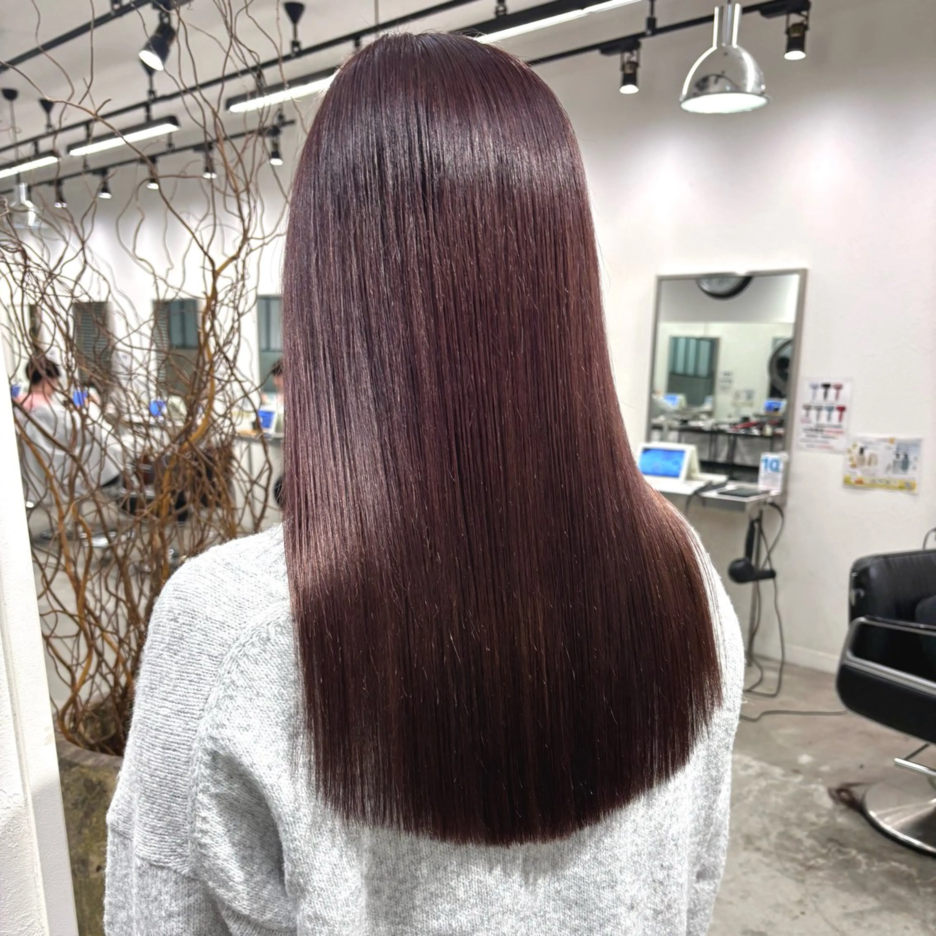 セミロング カラー カット ヘアカラー トリートメント 髪質改善ストレート /暖色カラー🎀🪞のヘアスタイル