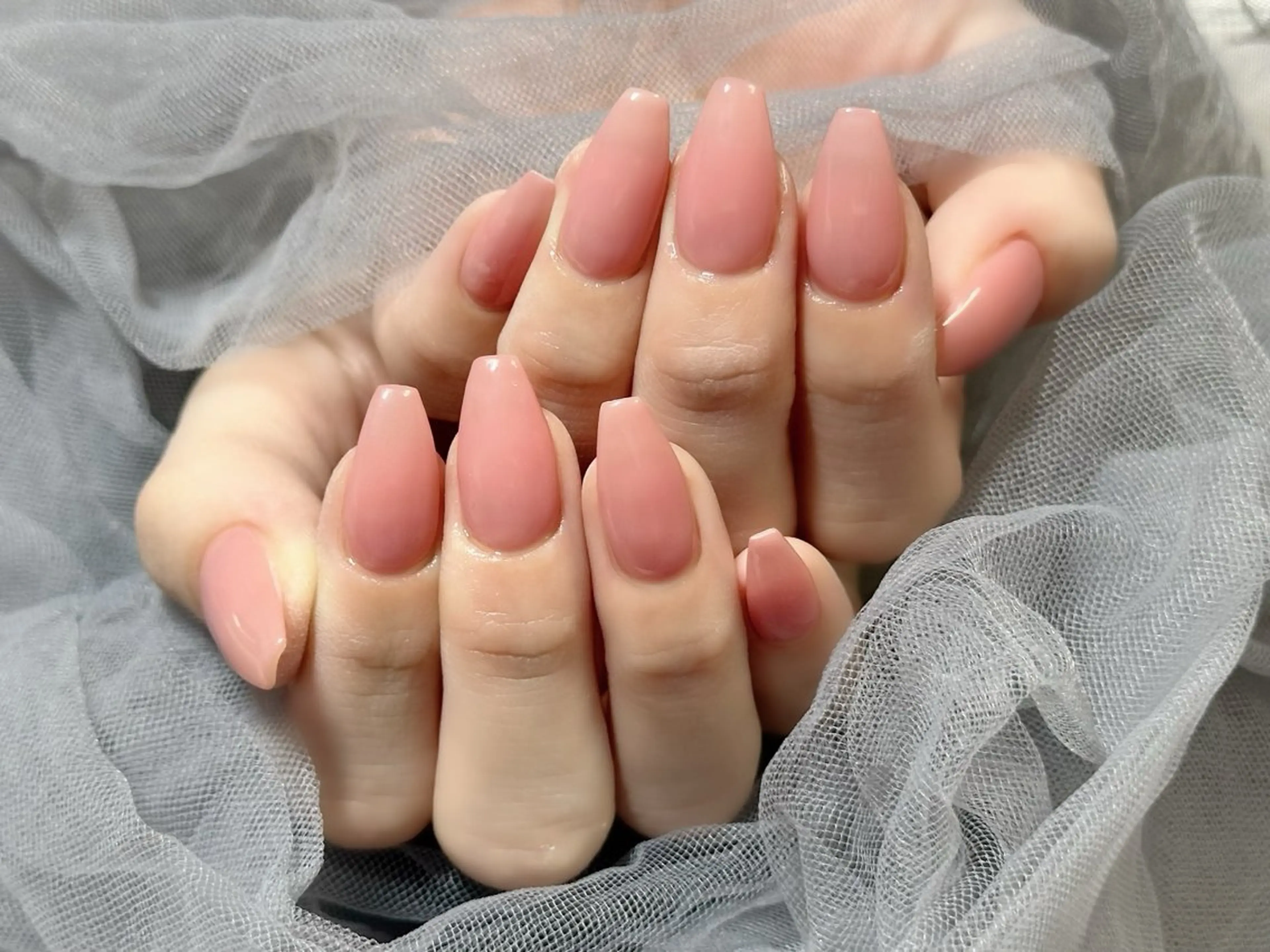 ネイル ワンカラーネイル ピンク ハンドネイル Nail Salon KURELLYのネイルデザイン