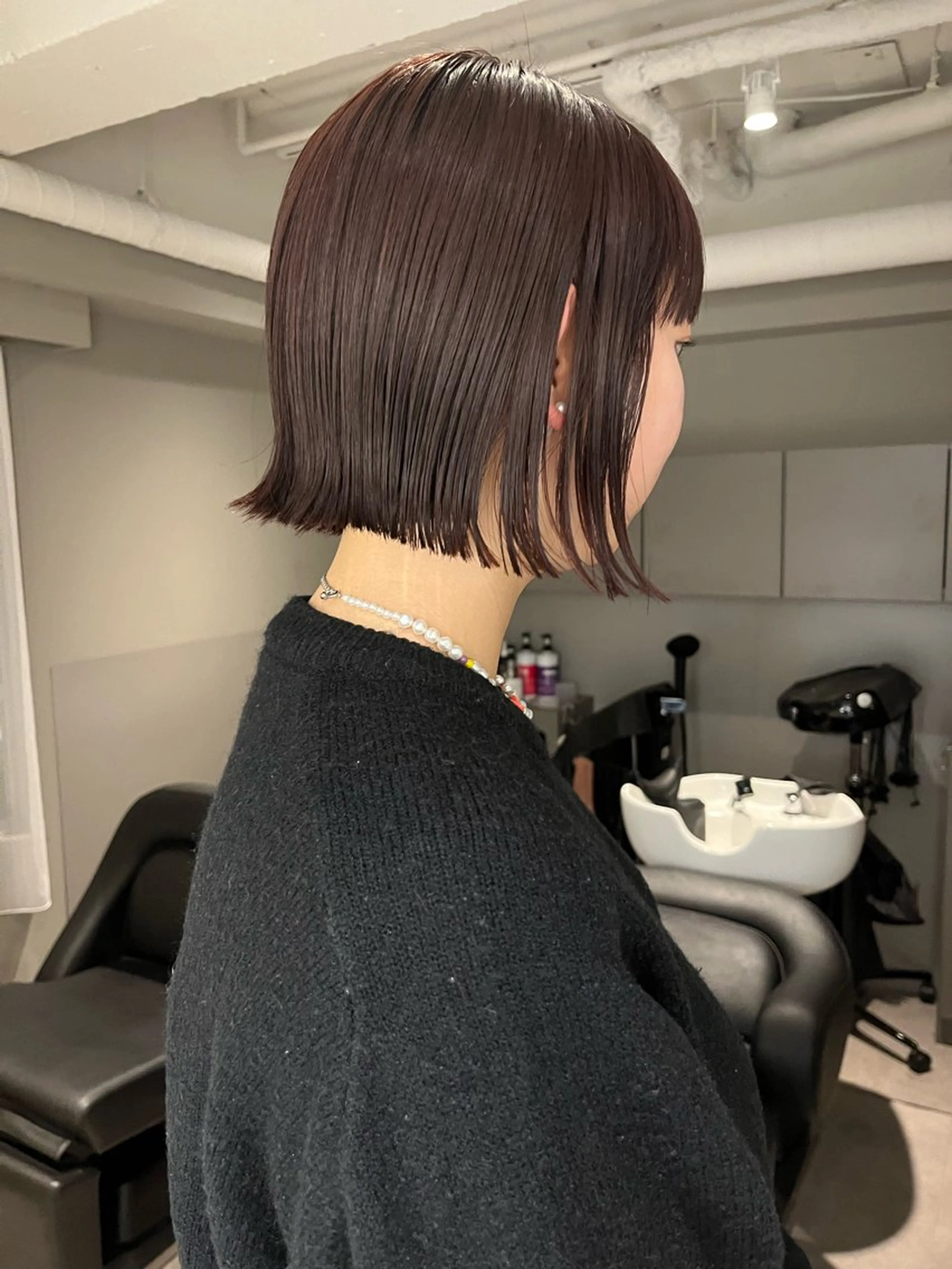ショート カット ヘアカラー ハイトーン/ ボブ 中村麟のヘアスタイル