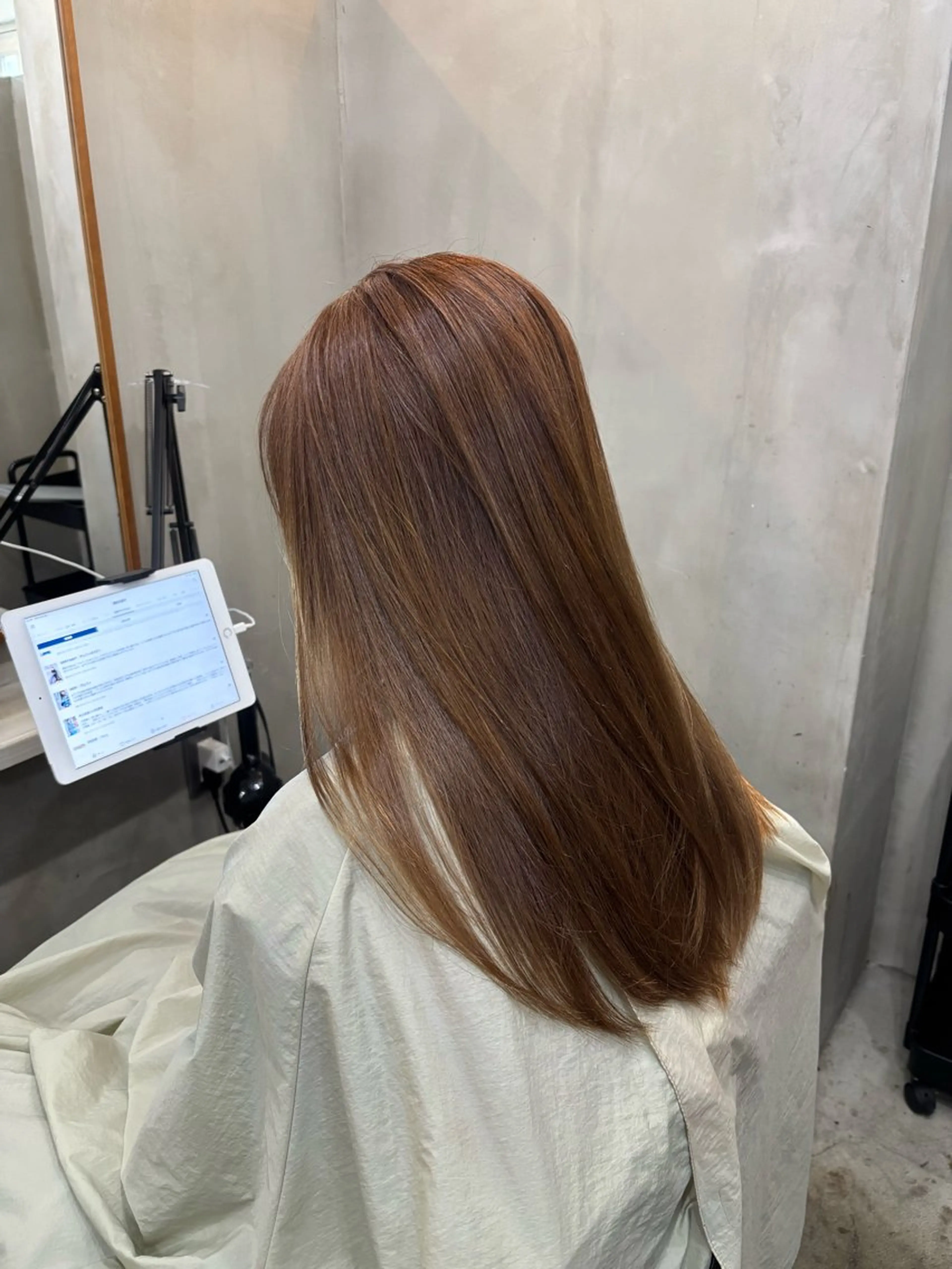 ロング カラー ベージュカラー ブリーチ ダブルカラー ブリーチなしカラー ヘアカラー 中園康 /カラー/ブリーチのヘアスタイル