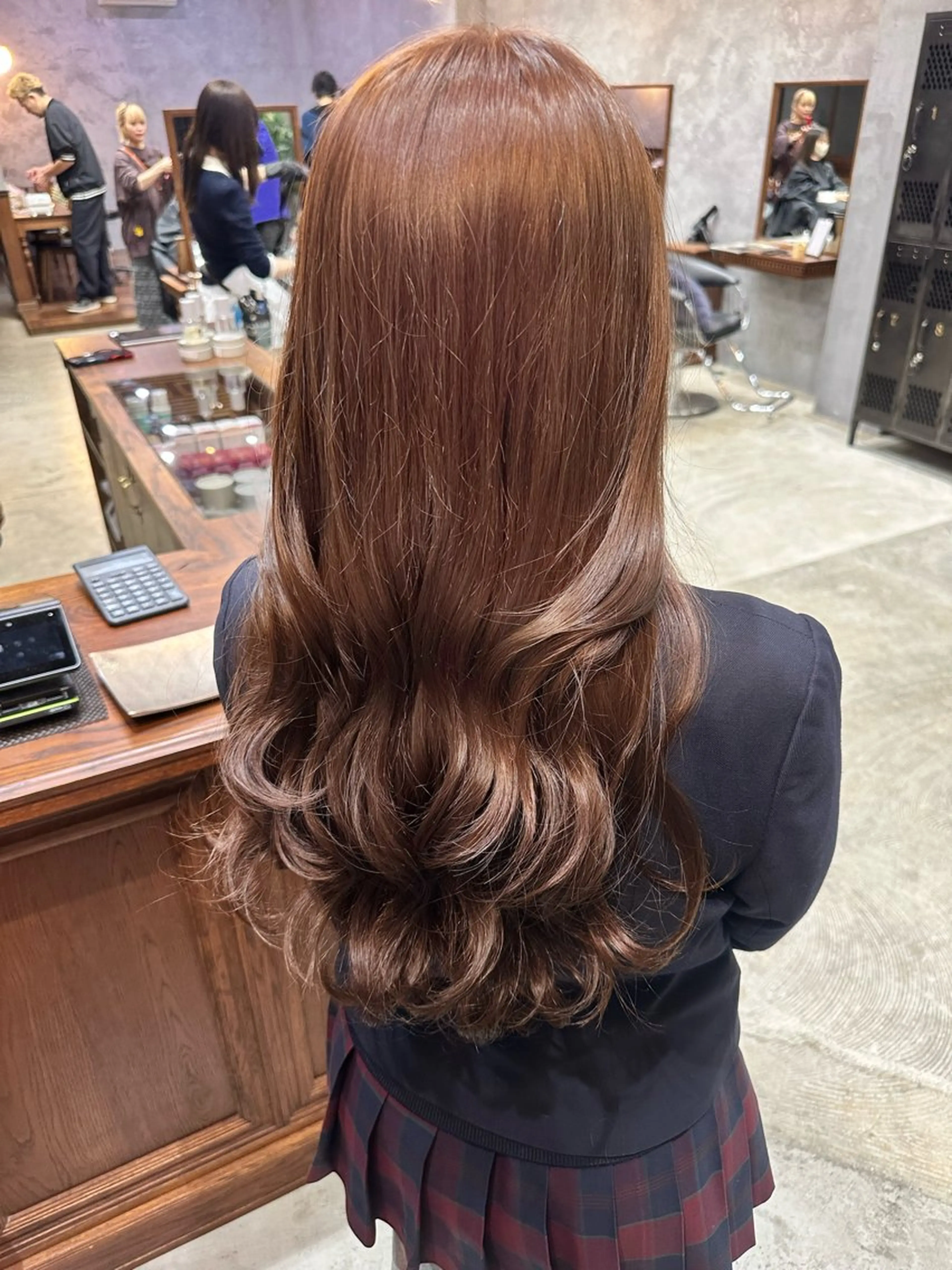 ロング ヘアカラー 韓国ヘア/透明感 カラー/金子 愛優のヘアスタイル