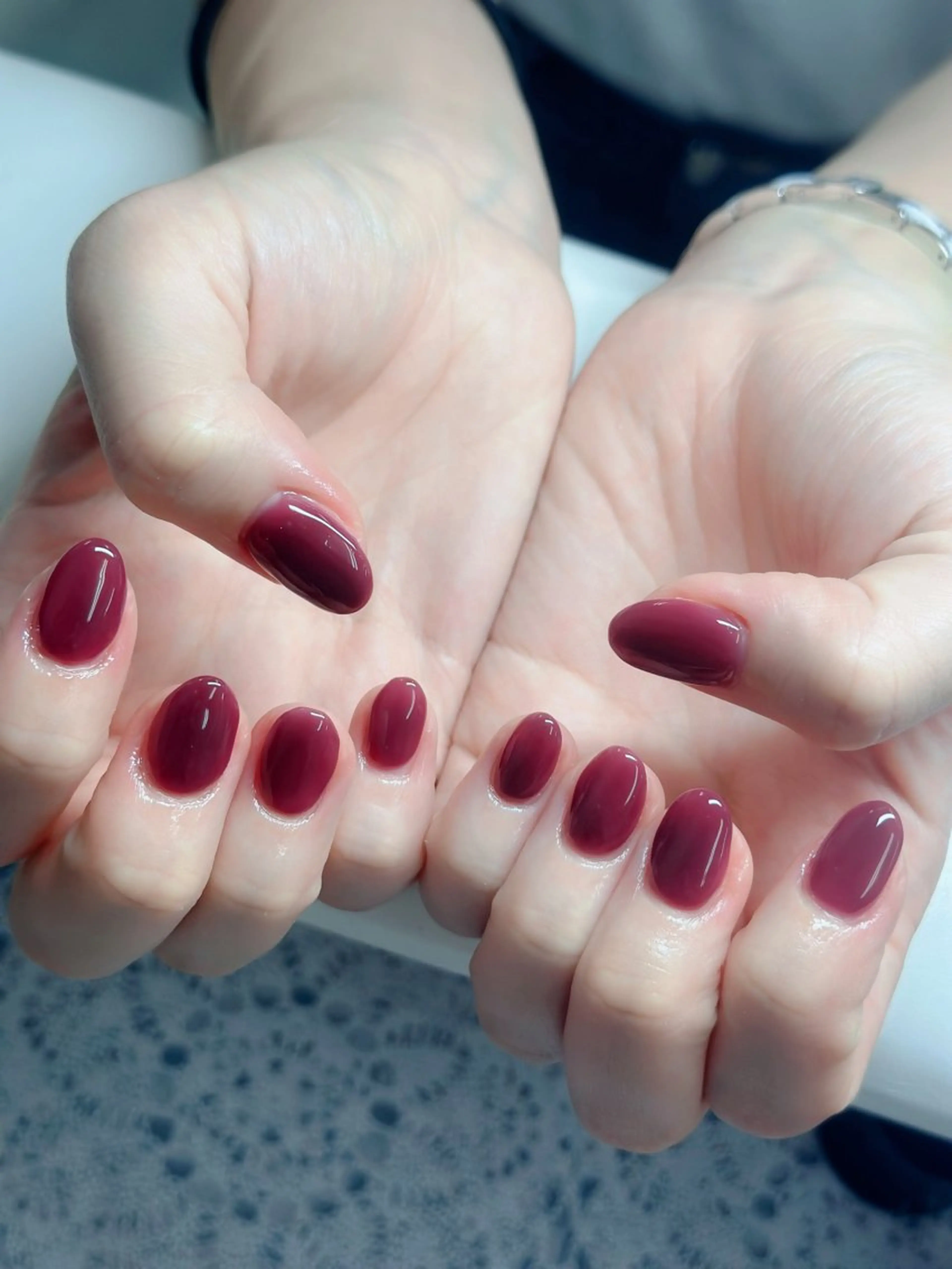 ネイル フレンチネイル ジェルネイル 韓国ネイル マグネットネイル ネイルチップ Anh 高田馬場のネイルデザイン