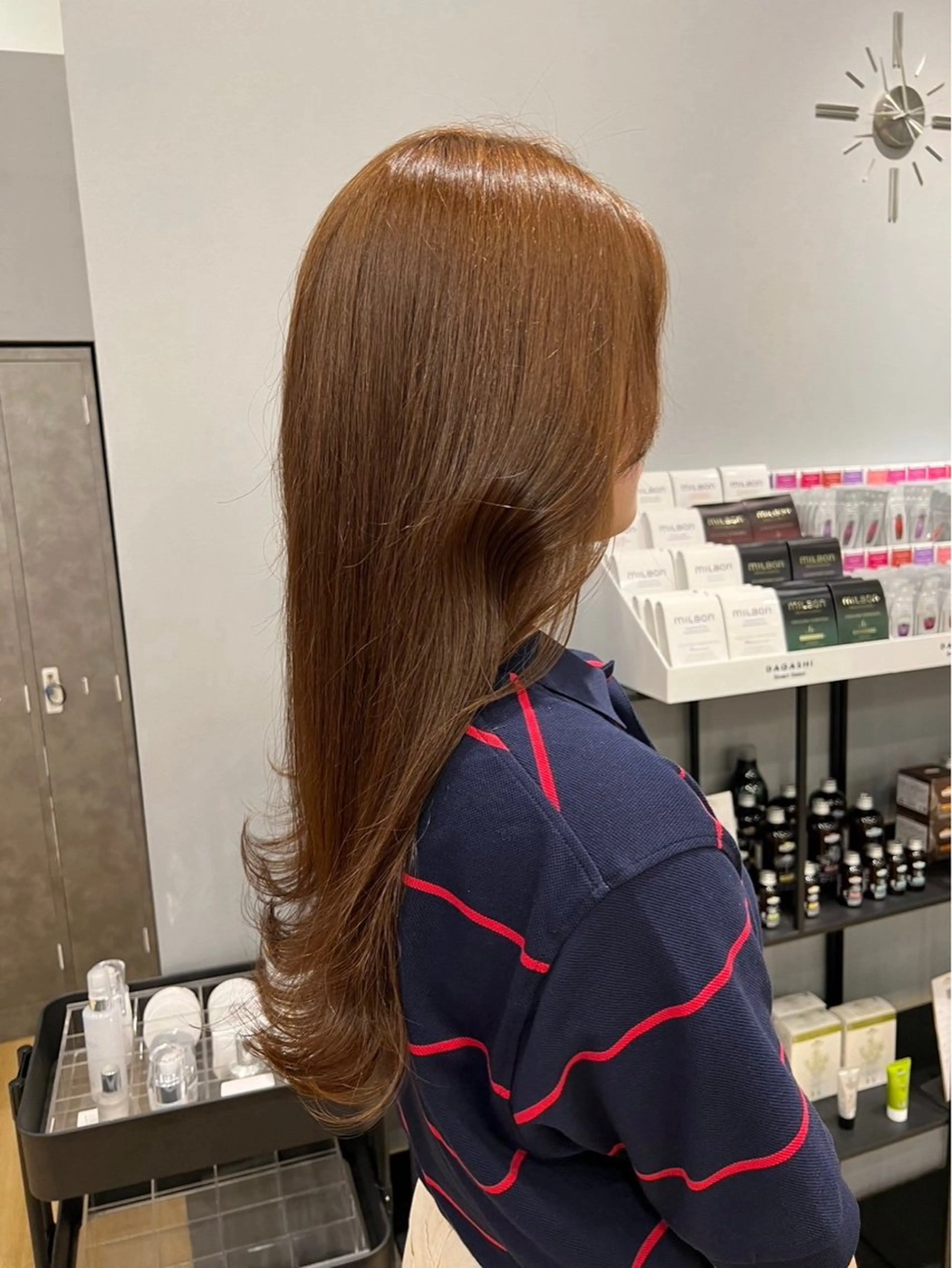 ロング カラー GIEN Nu ＋ 平馬和奈のヘアスタイル