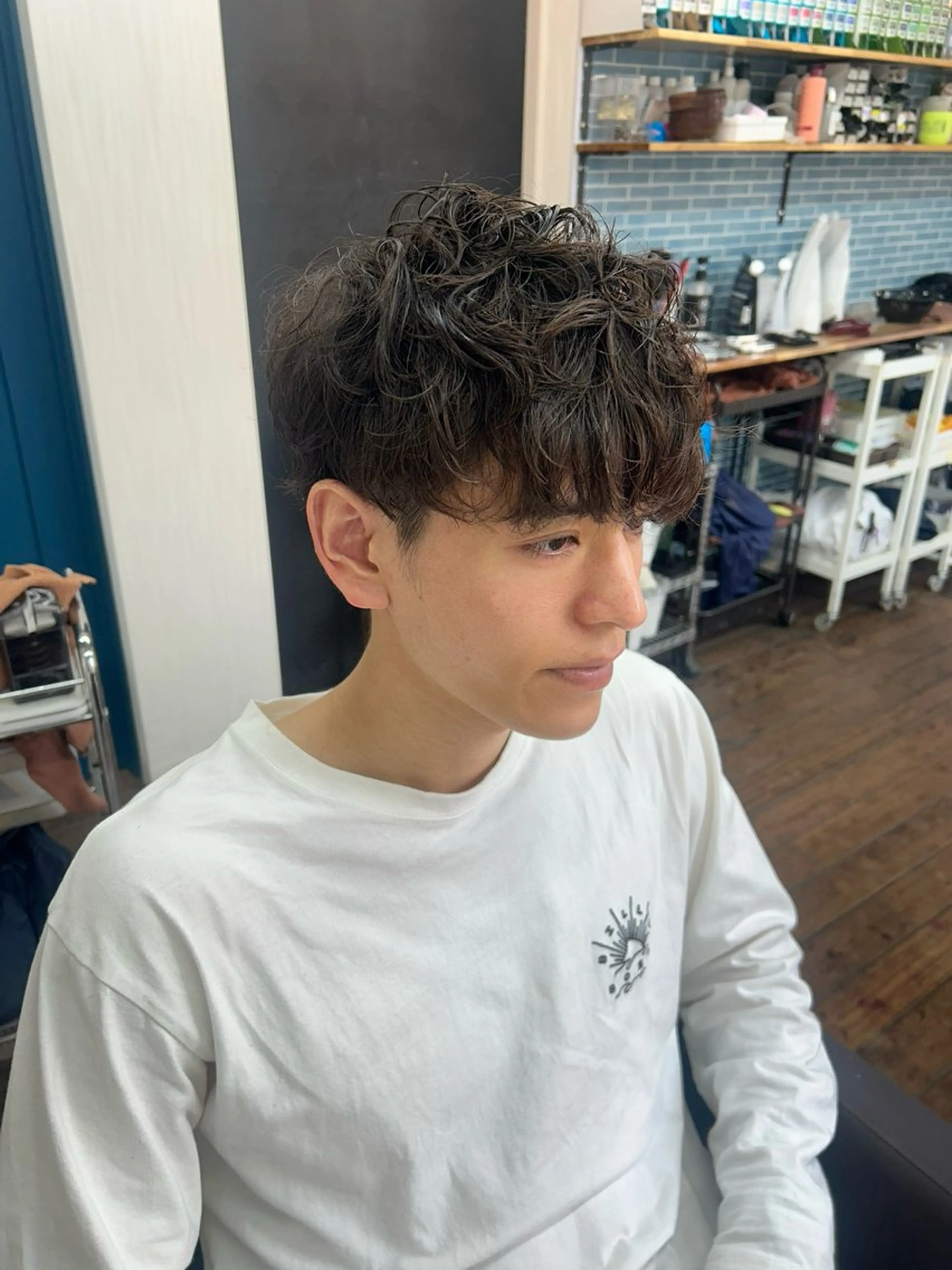 パーマ メンズ メンズパーマ スパイラルパーマ アソビ　元町店所属・メンズパーマ✨ メンズカット聖のヘアスタイル