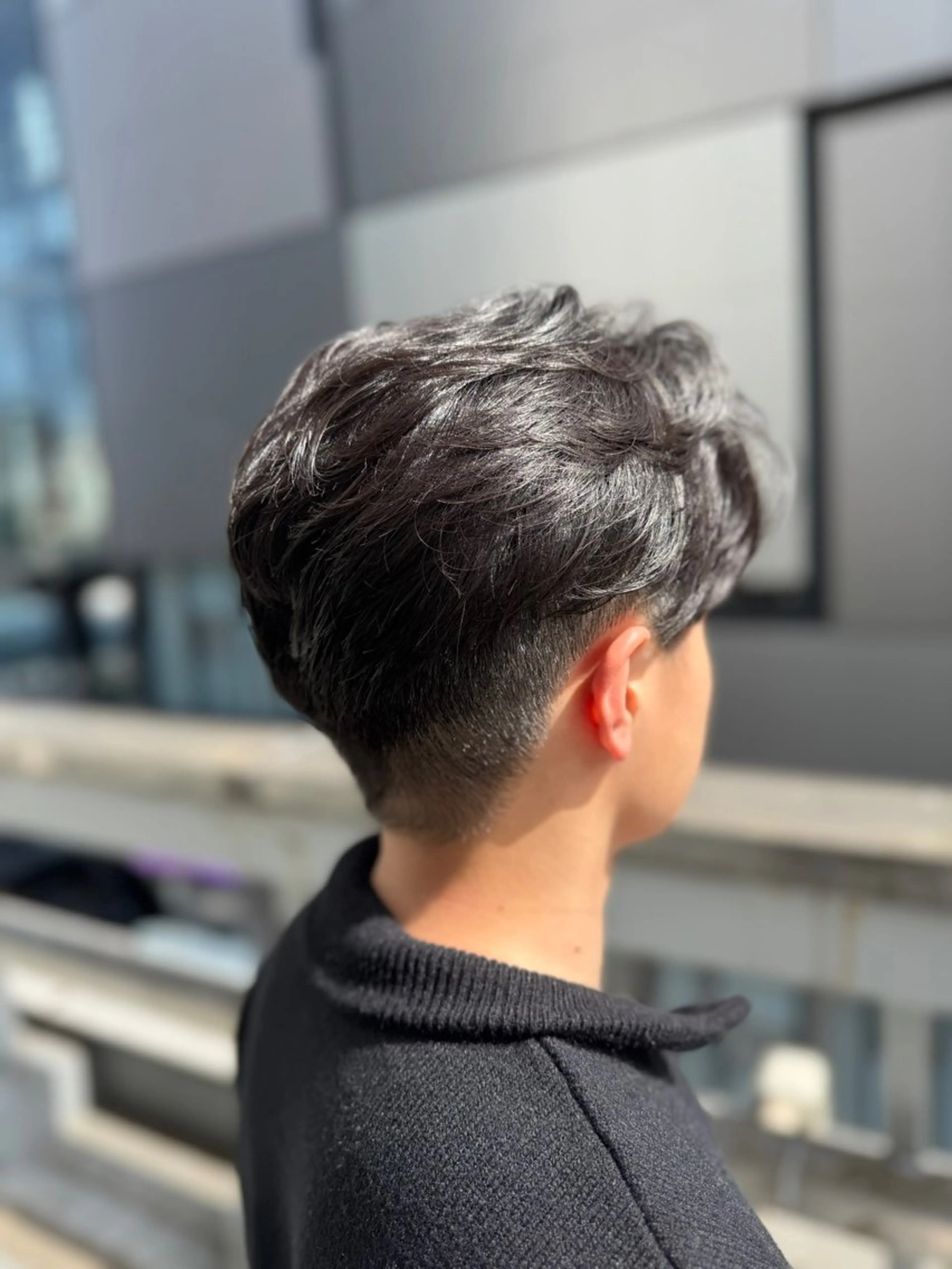 ショート メンズ メンズパーマ 刈り上げ ハイトーン/メンズ パーマ👾ますのヘアスタイル