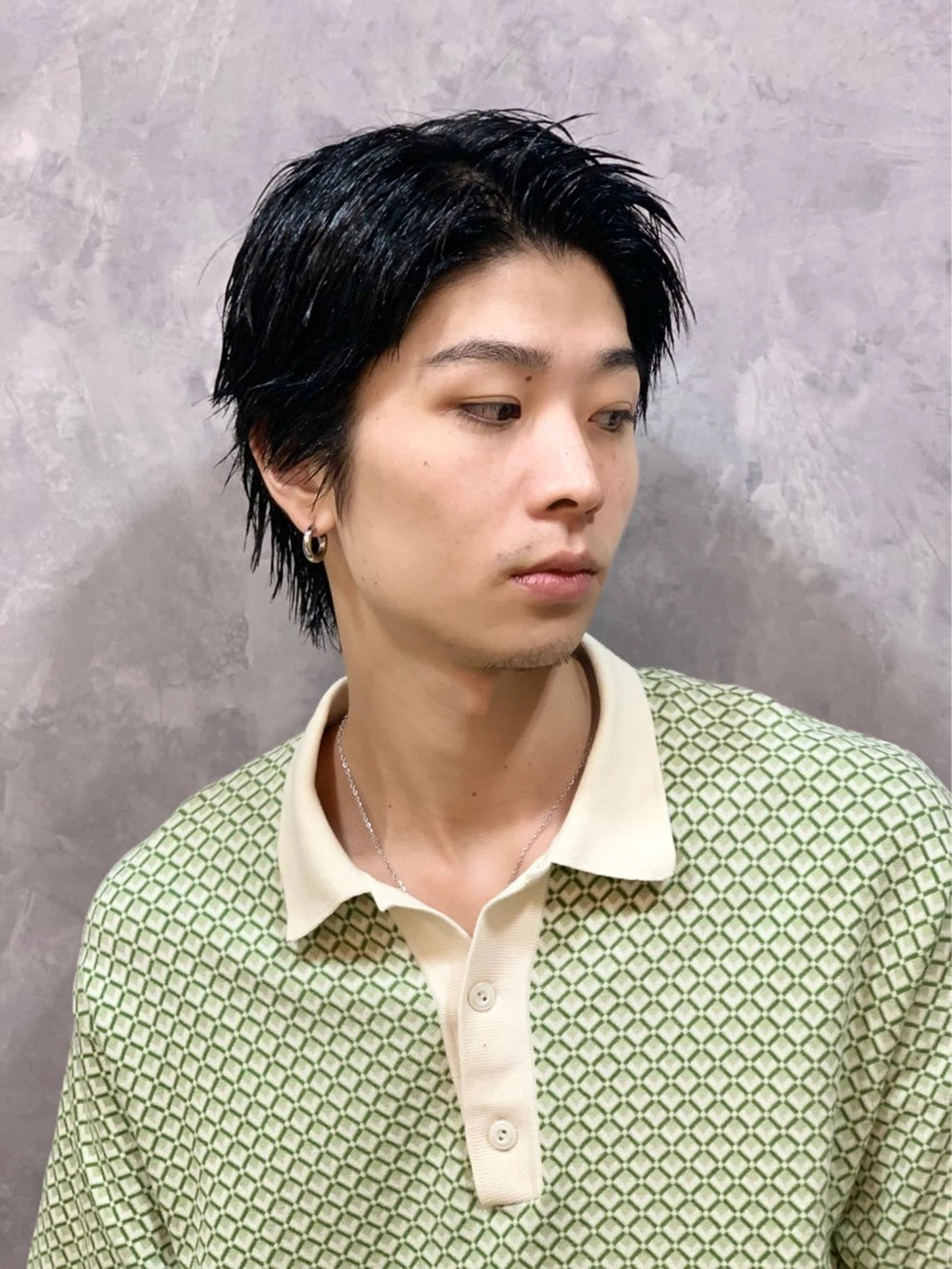 ショート メンズ 七三 ショートヘア カット 佐藤大翔🌐縮毛矯正 🌐メンズパーマのヘアスタイル