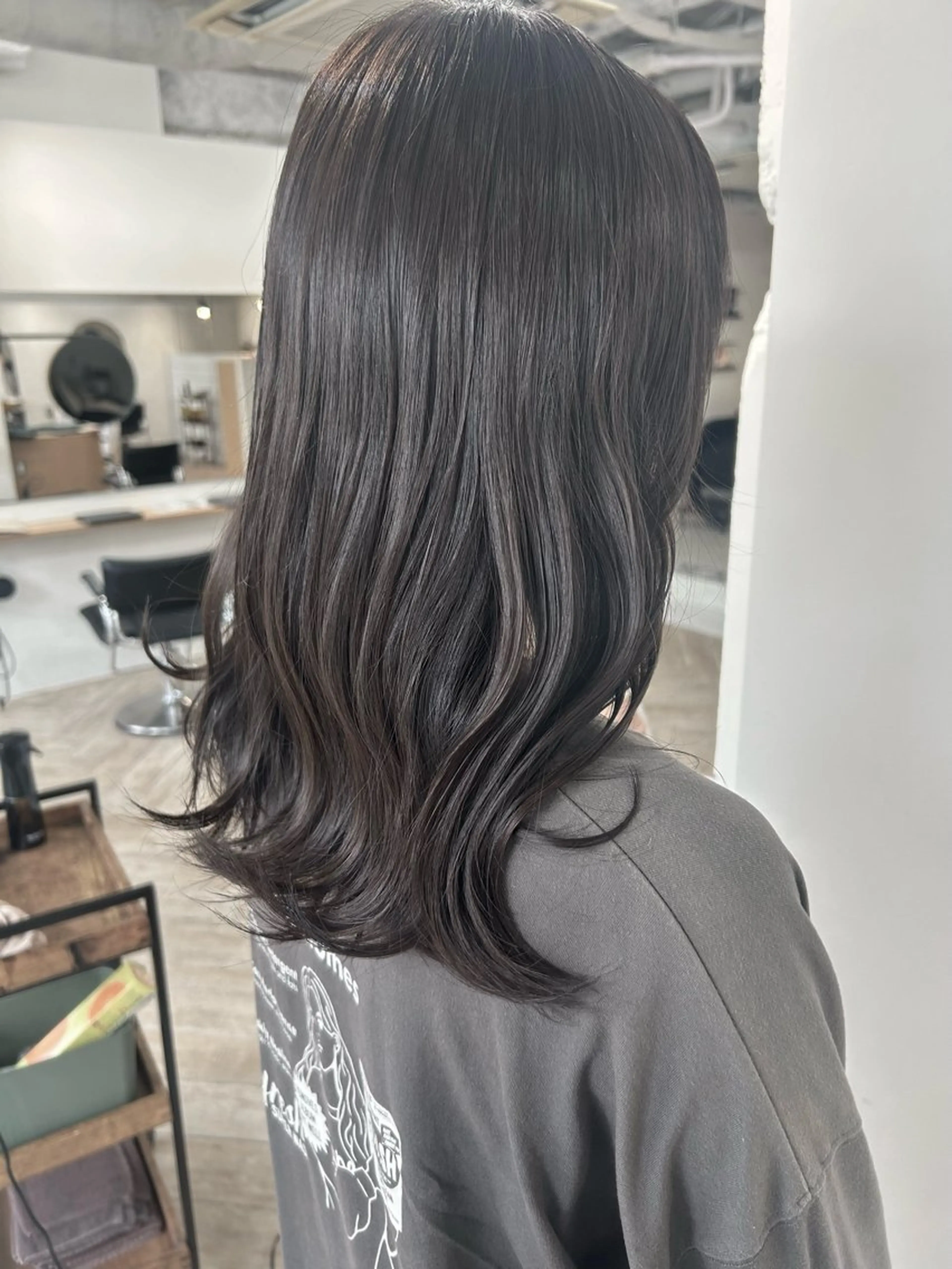 カラー ヘアカラー トリートメント ベージュ/ダブルカラ ー/新潟駅/青柳萌果のヘアスタイル