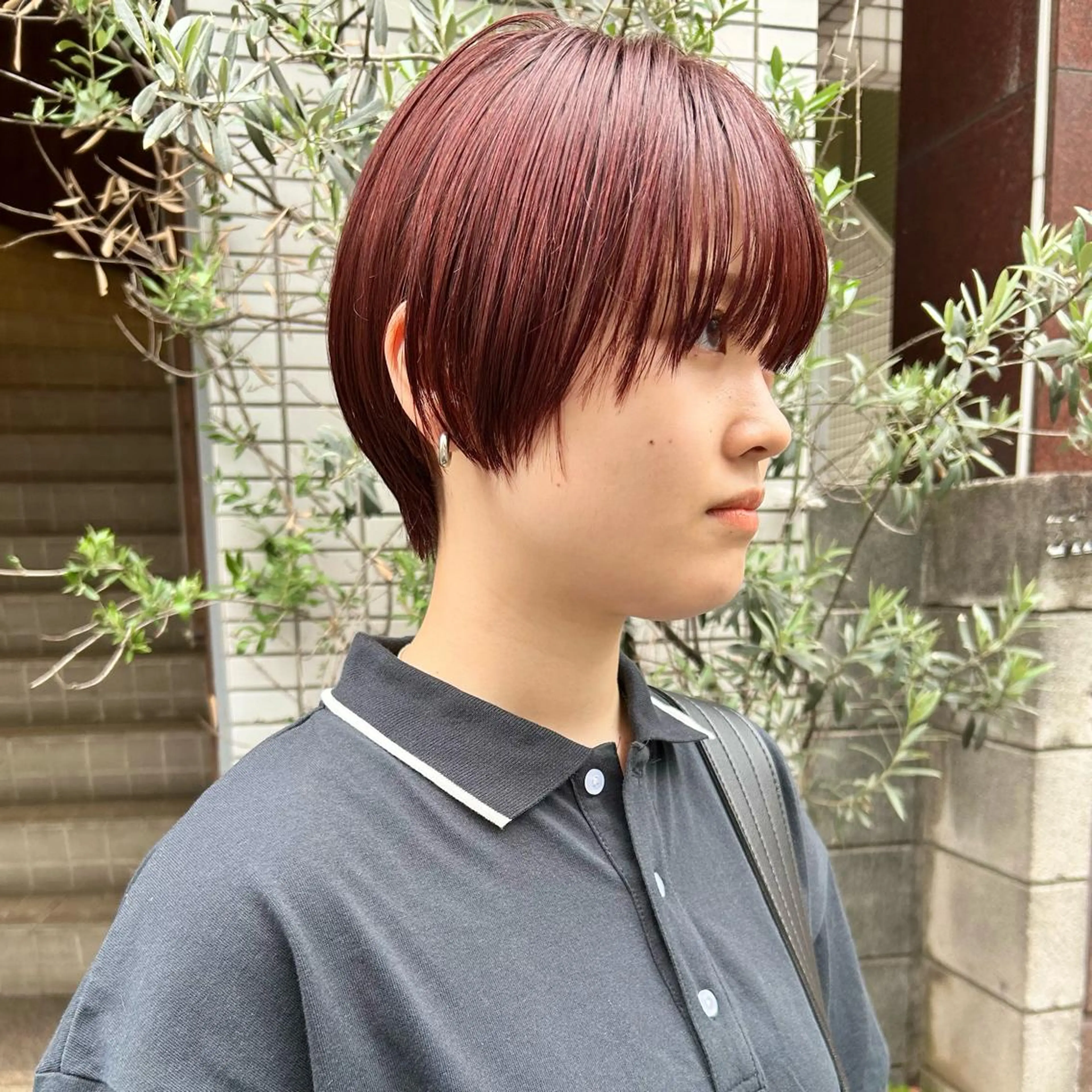 ショート カラー カット ヘアカラー トリートメント ハイトーン/ブリーチ 似合せカット/パーマのヘアスタイル