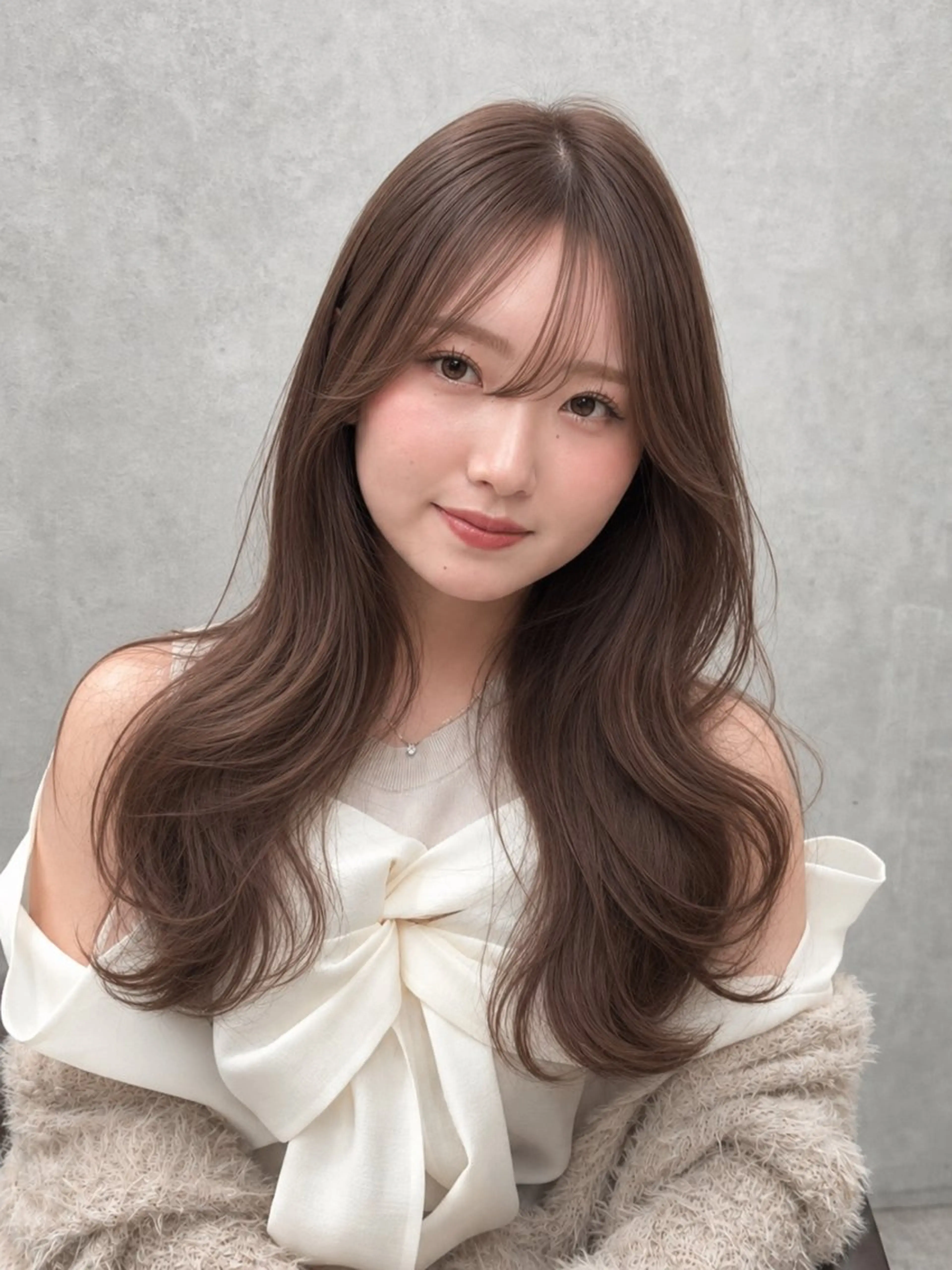 ロング カラー カット ヘアカラー トリートメント レイヤーダブルカラー KYONのヘアスタイル