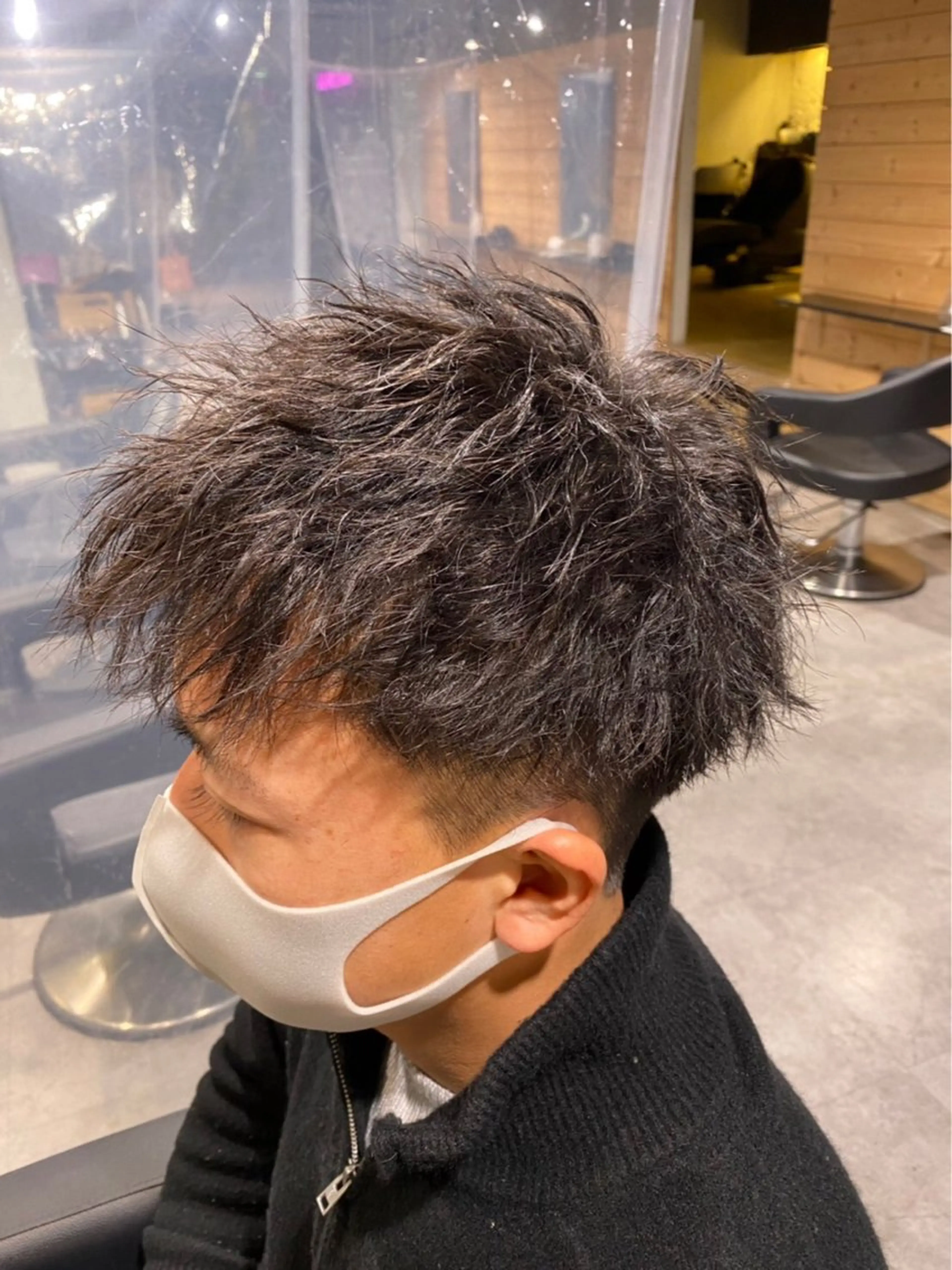 ショート カラー ヘアアレンジ メンズ カット ヘアカラー トリートメント ヘッドスパ ヘアセット ✨【公式】渋谷メンズ サロン BLUCK✨のヘアスタイル