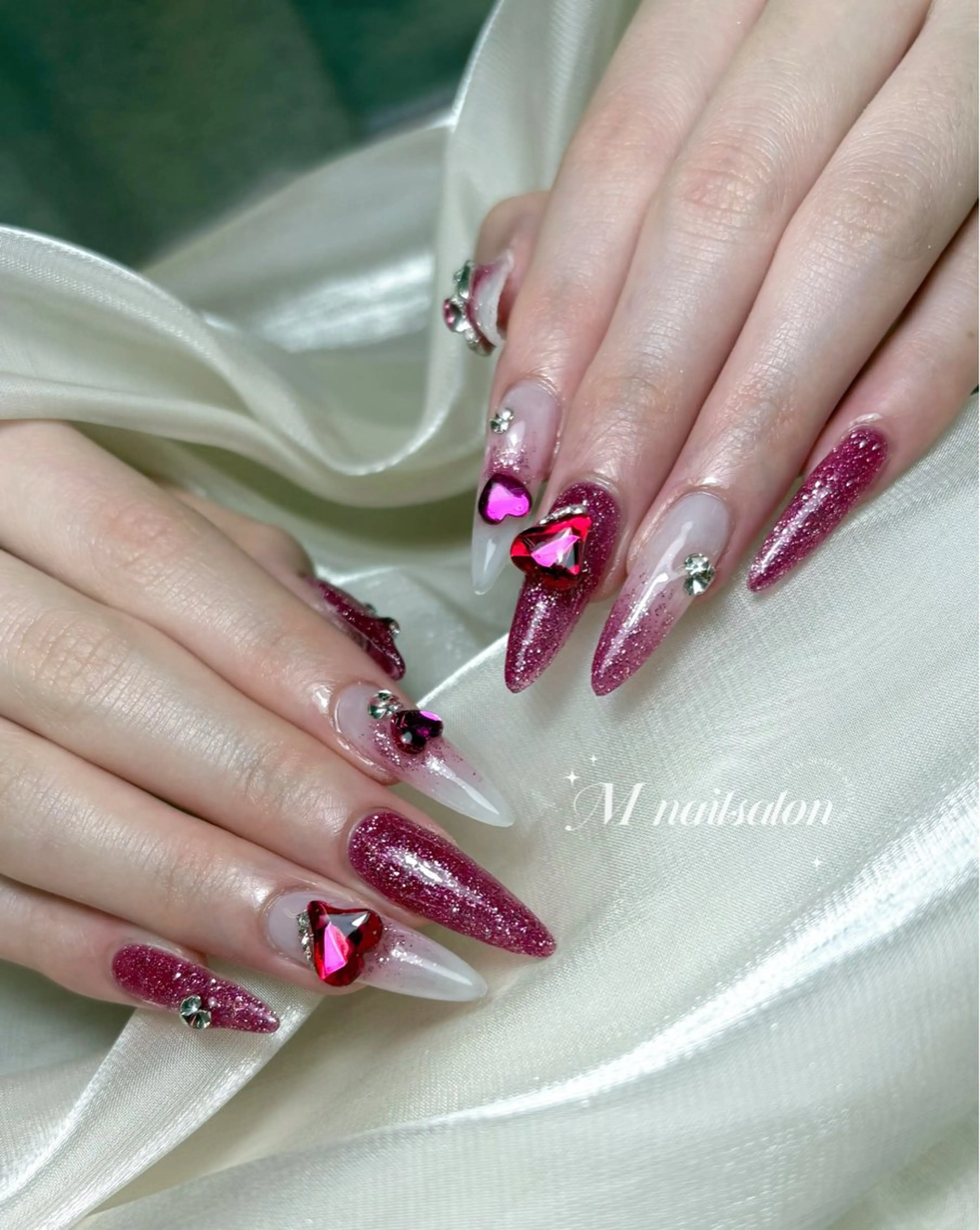 ネイル ハンドネイル M🌷nail 長さだし専門店のネイルデザイン