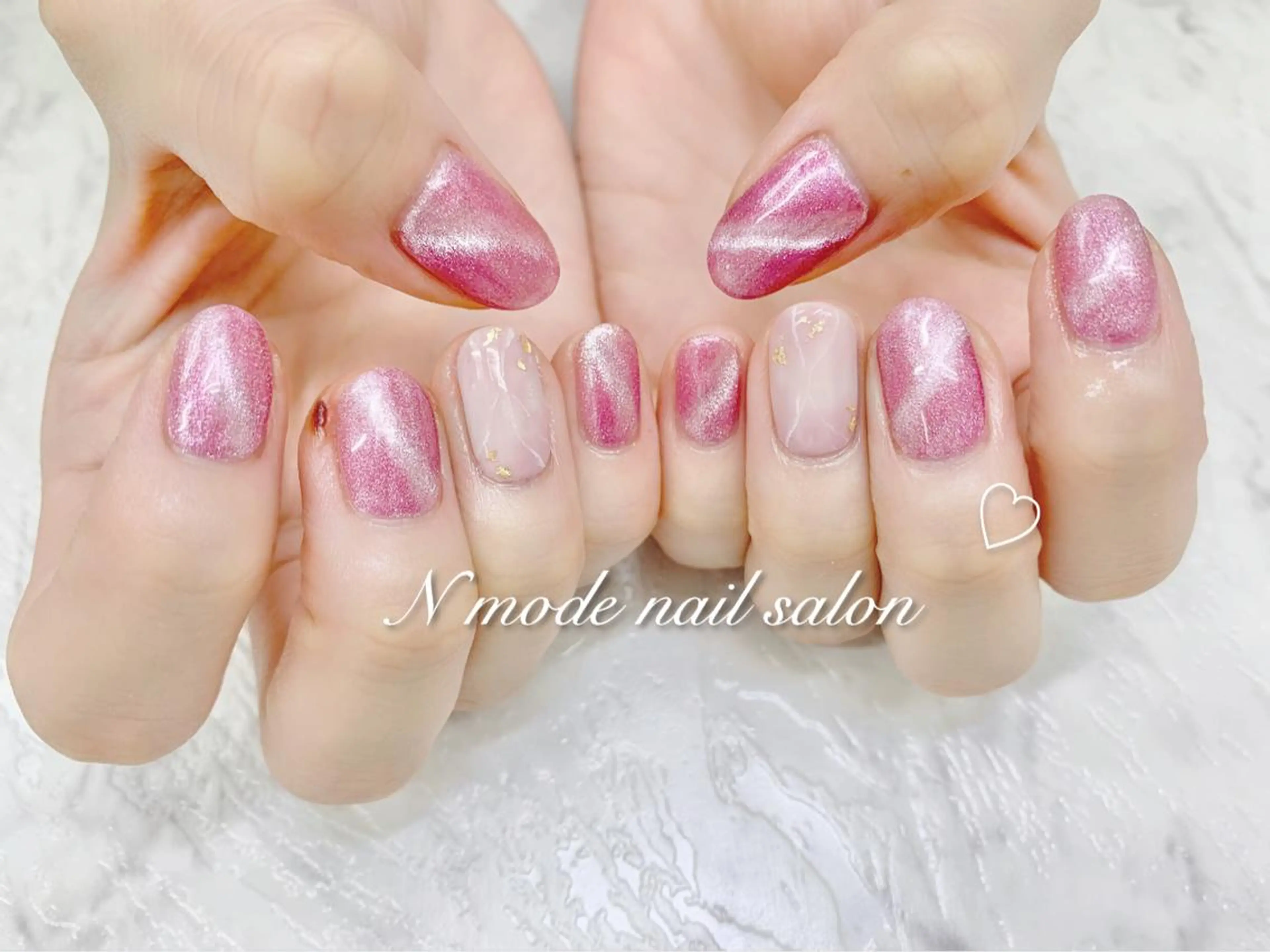 ネイル マグネットネイル 大理石ネイル(マーブル) N-mode nail salon所属・NAIL 🎀 AIRIのネイルデザイン