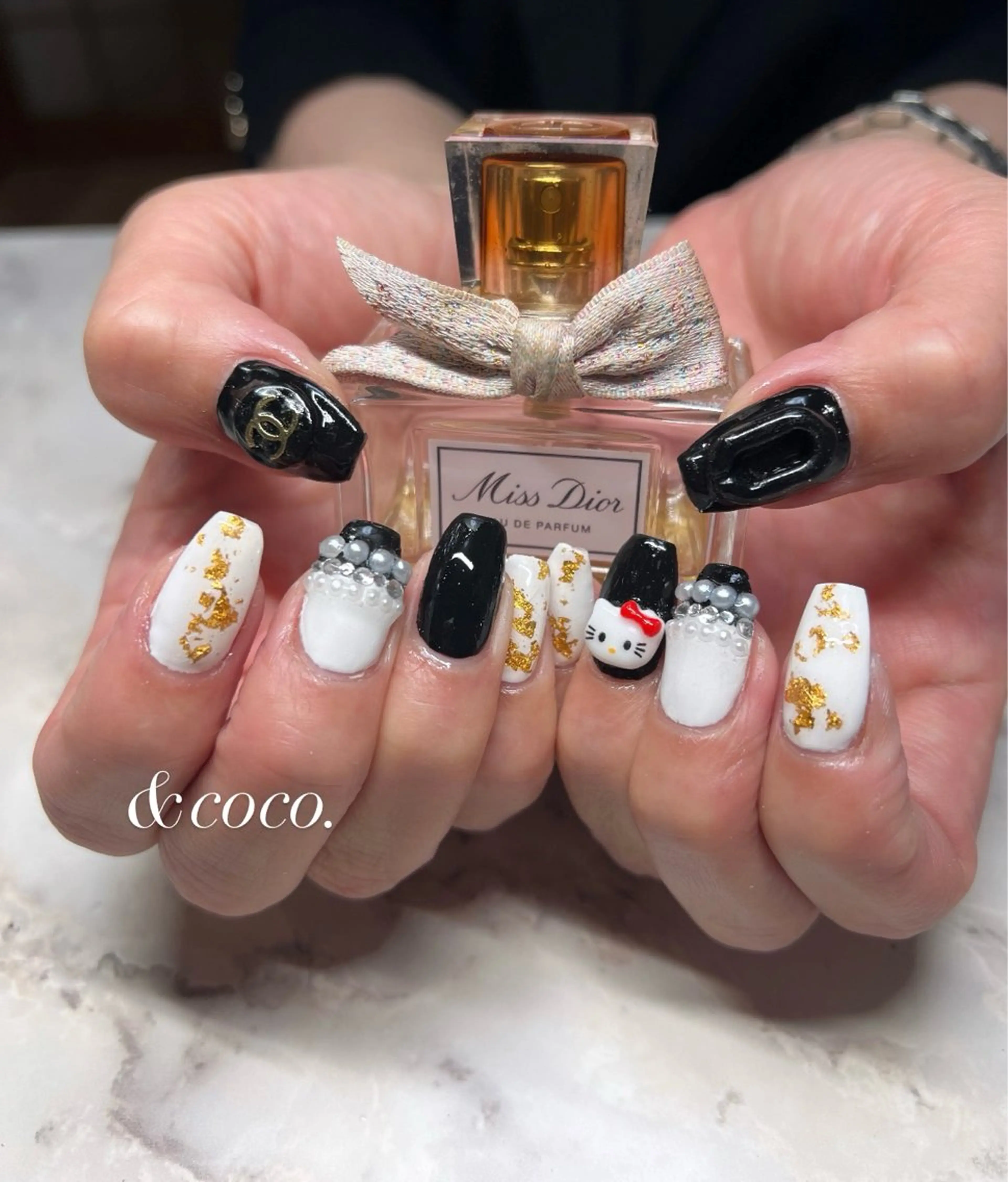 ネイル 長さ出し ＆ coco.のネイルデザイン